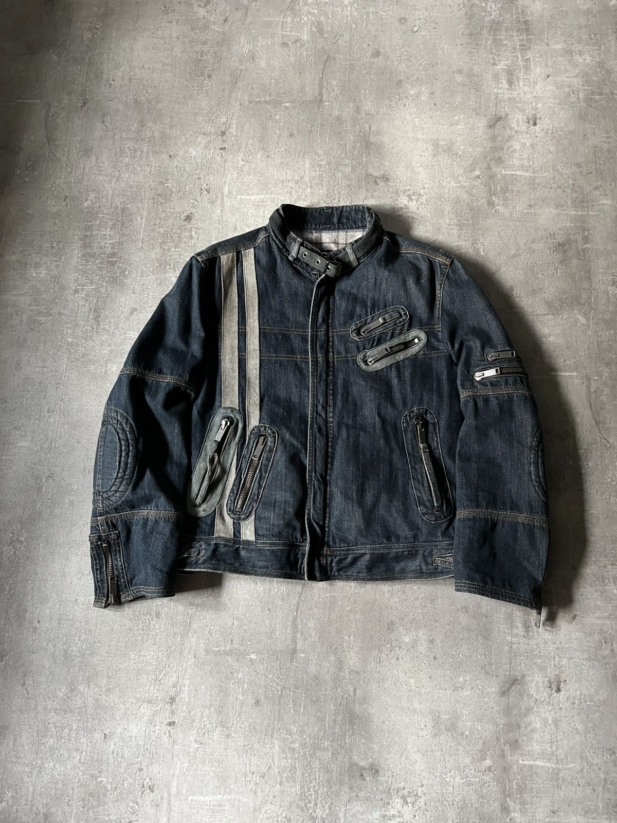 Dolce & Gabbana × Vintage Dolce & Gabbana Astro Biker Cafe denim 