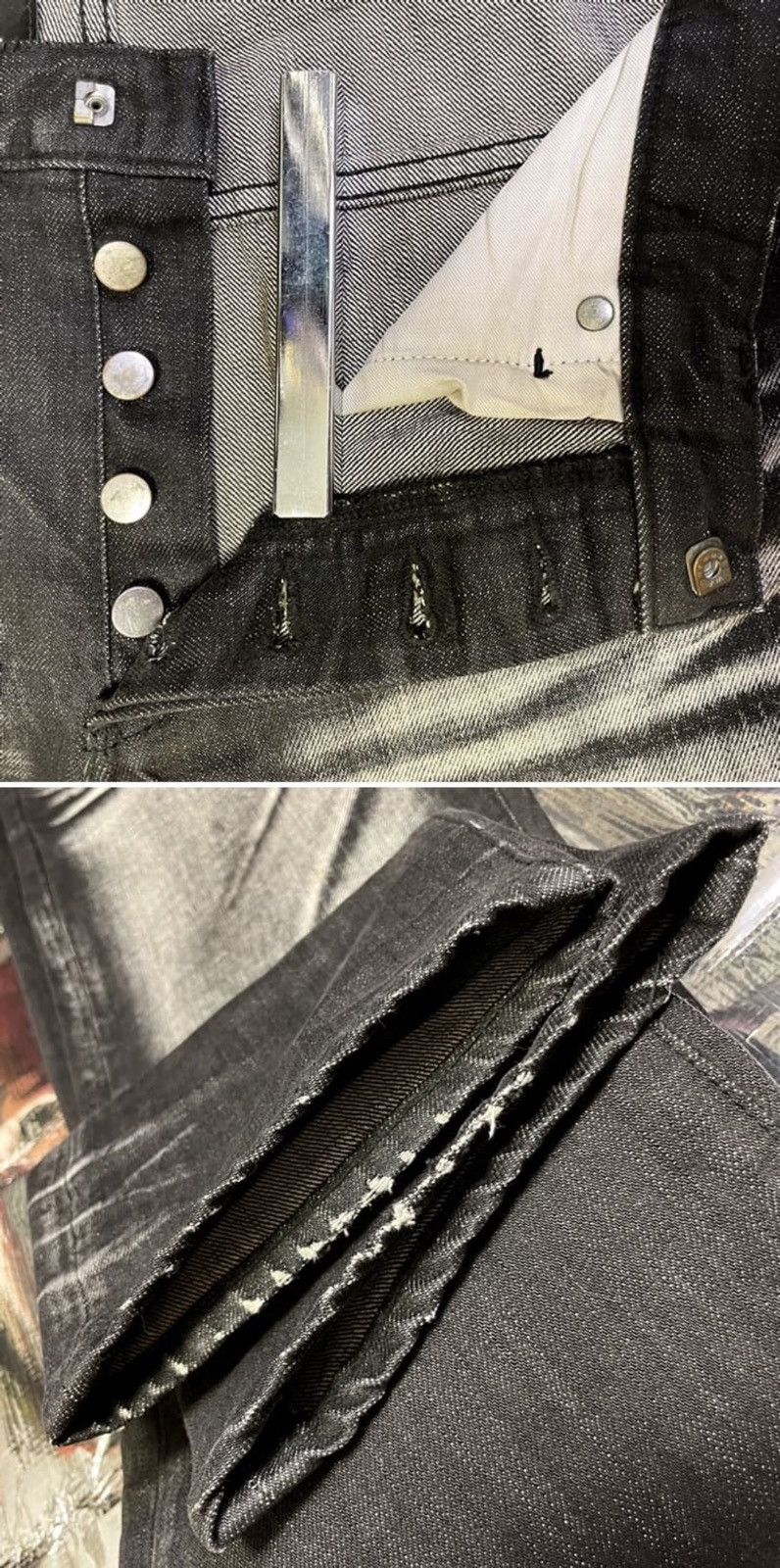 Dior *rare* 03AW DIOR HOMME HEDI SLIMANE BLACK JEAN 19BAS Size US 32 / EU 48 - 6 Thumbnail