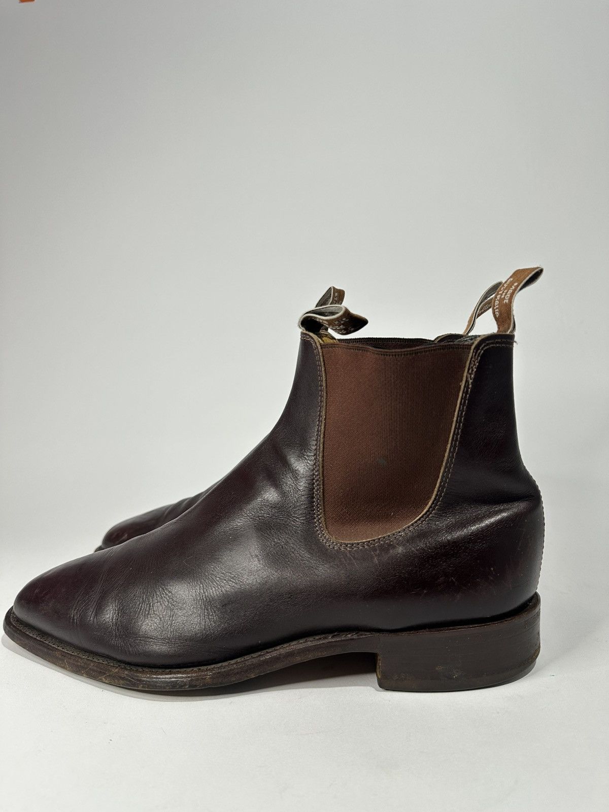 R.M. Williams R.M Williams Craftsman Brown Leather Chelsea Boots. Size US 11.5 / EU 44-45 - 3 Thumbnail