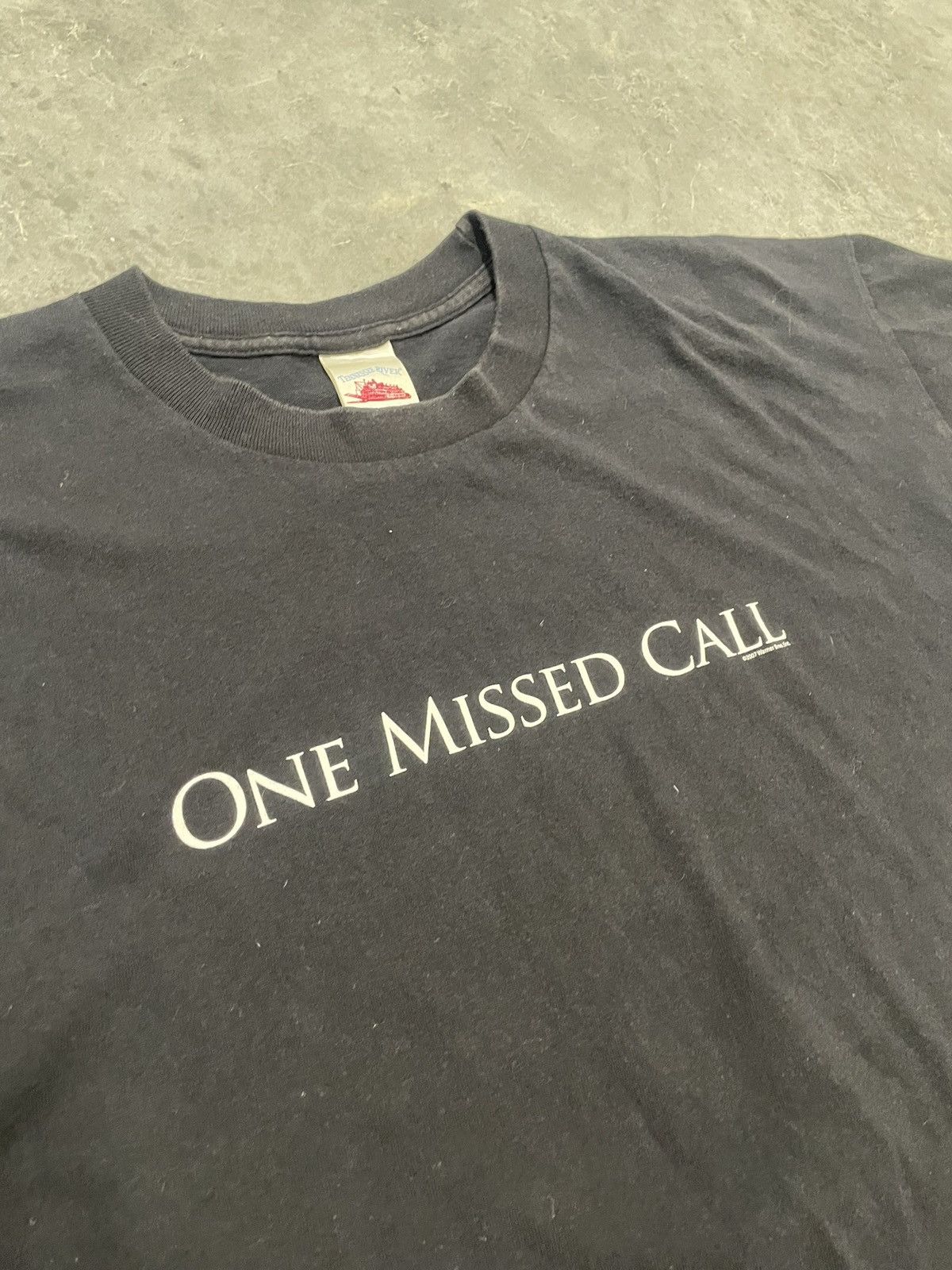 Vintage EXTREMELY RARE 2007 One Missed Call Horror Movie Promo shirt Size US XL / EU 56 / 4 - 7 Thumbnail