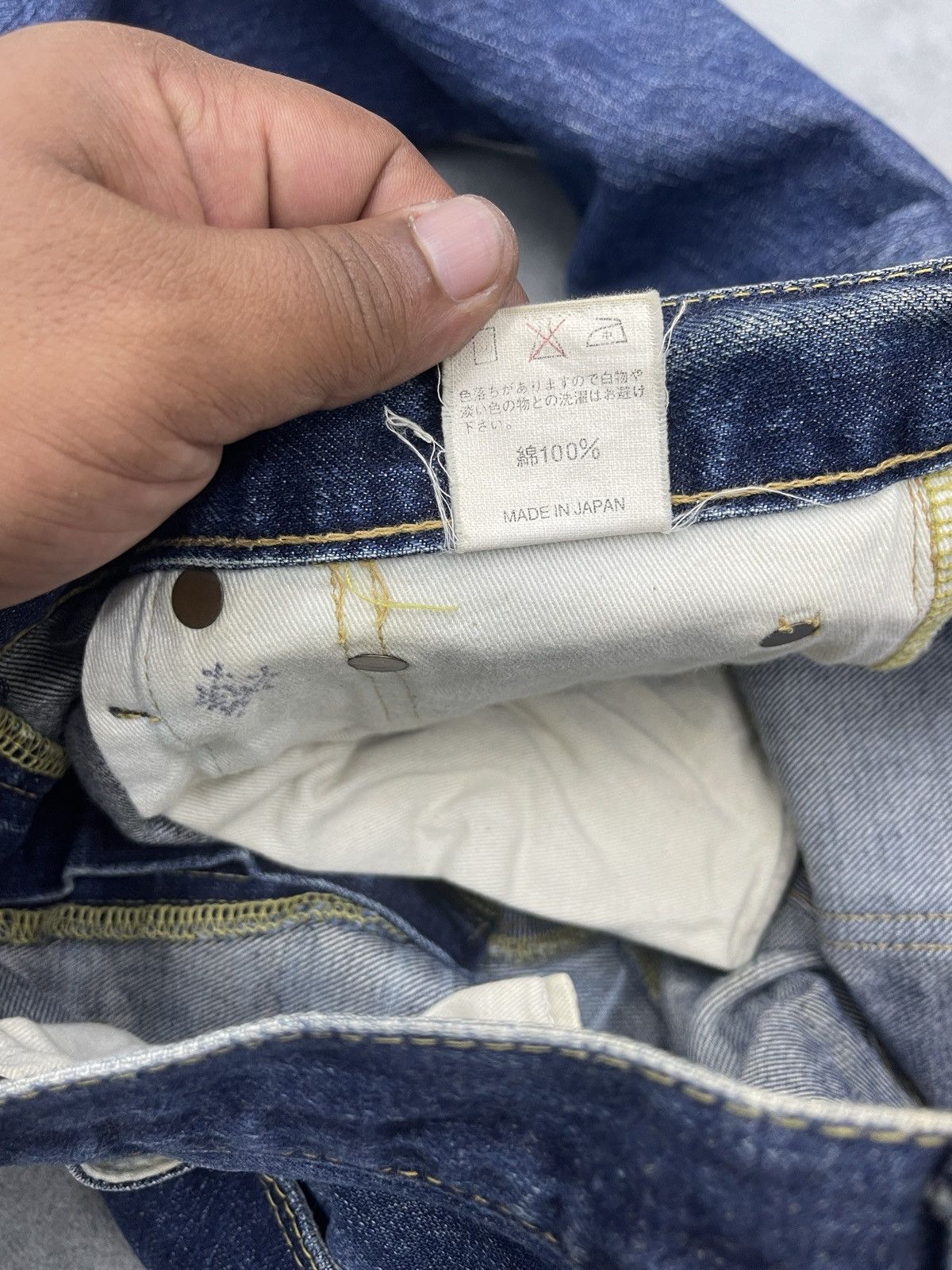 Burgus Plus × Japanese Brand ARCHIVE🔥BURGUS PLUS HINOYA DISTRESS DENIM Size US 34 / EU 50 - 18 Thumbnail