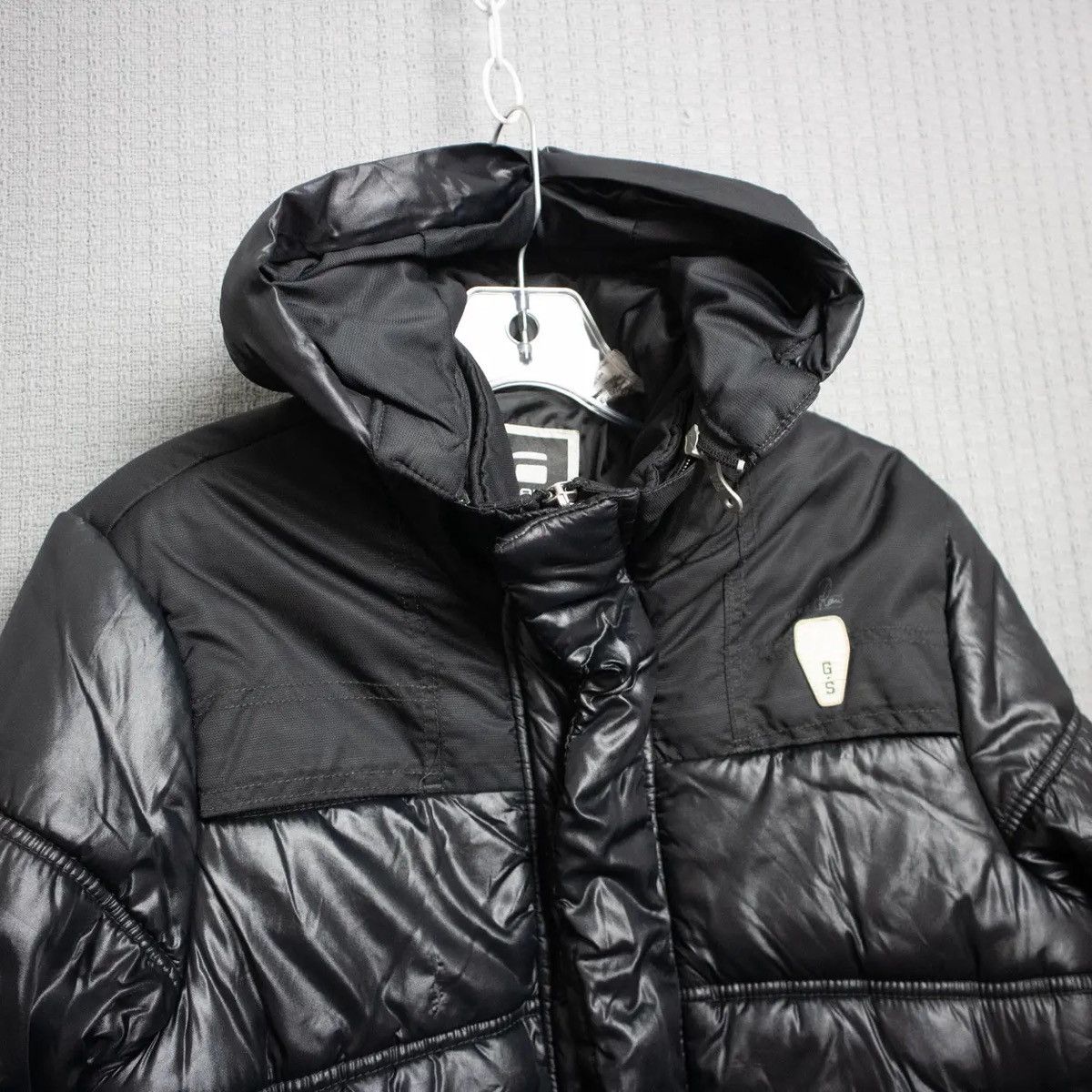 G-Star G Star Raw Shiny Down Puffer Detachable Hood Drill Jacket Size US XL / EU 56 / 4 - 5 Thumbnail