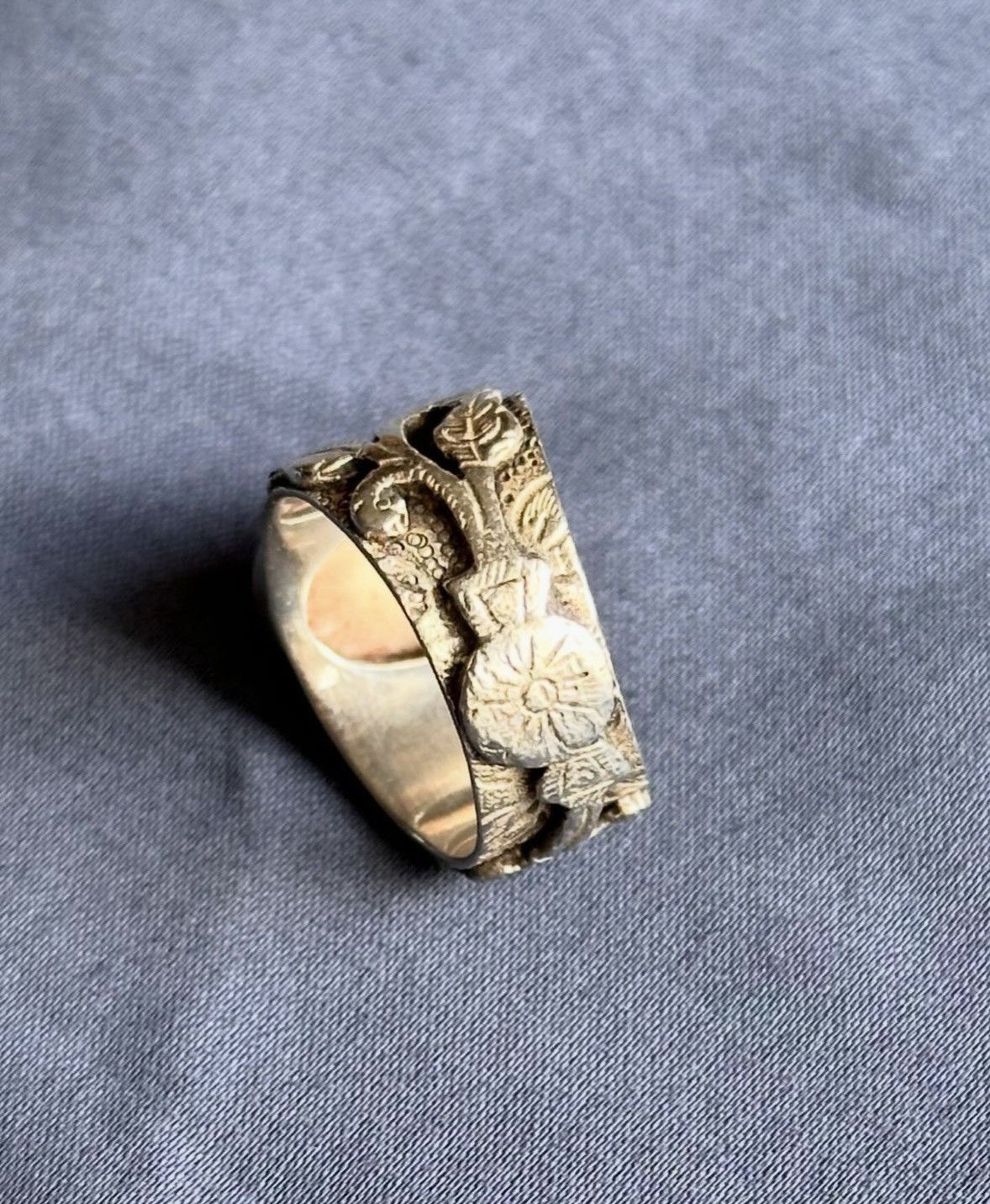 Jewelry × Vintage rare ‘SILPADA’ Sterling Vintage Bone ring, sz: 7 Size ONE SIZE - 4 Thumbnail