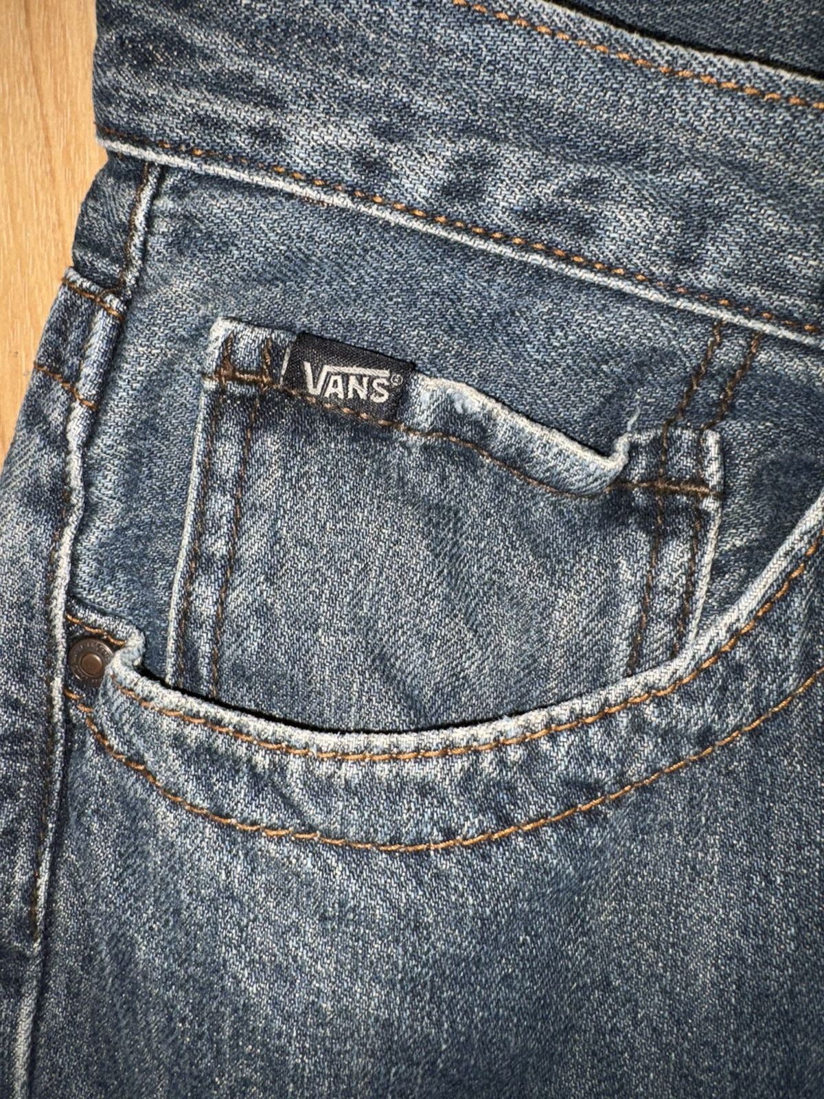 Vans Vintage 2009 Vans Skate Denim Baggy Jeans 36x34 Cyber Y2K Size US 36 / EU 52 - 4 Thumbnail
