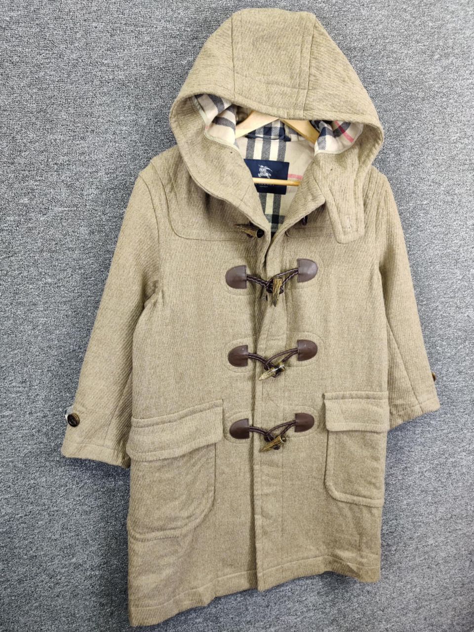 Burberry Burberry London Nova Check Wool Duffle Coat Jacket Size US S / EU 44-46 / 1 - 6 Thumbnail