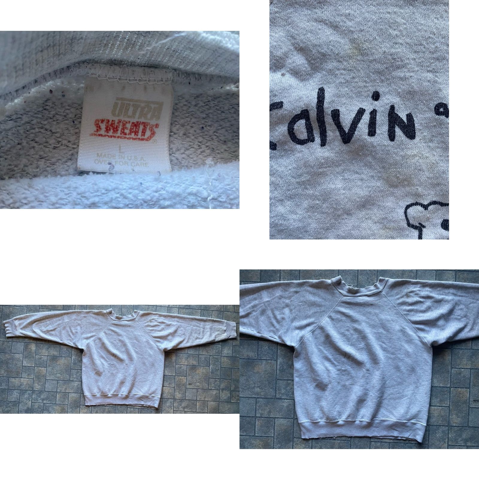 Vintage VINTAGE Ultra Sweats Sweatshirt Gray Men L Made In USA Damaged Size US L / EU 52-54 / 3 - 9 Thumbnail