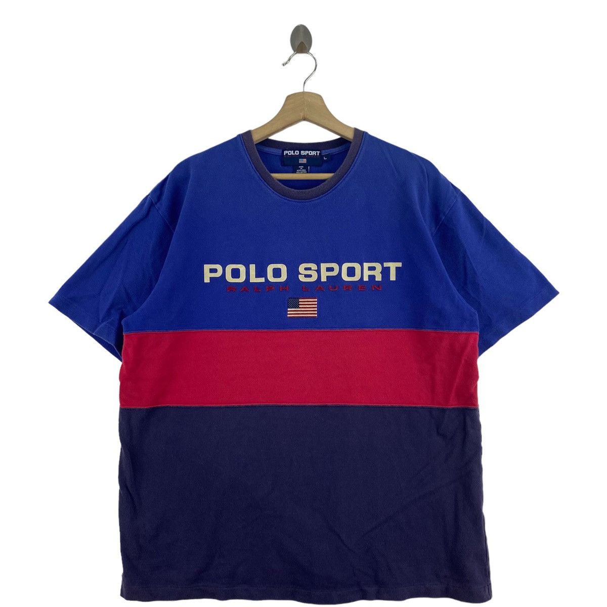 Polo Ralph Lauren × Vintage Vintage 90s POLO SPORT Ralph Lauren Multi Color  Short Sleeve | Grailed