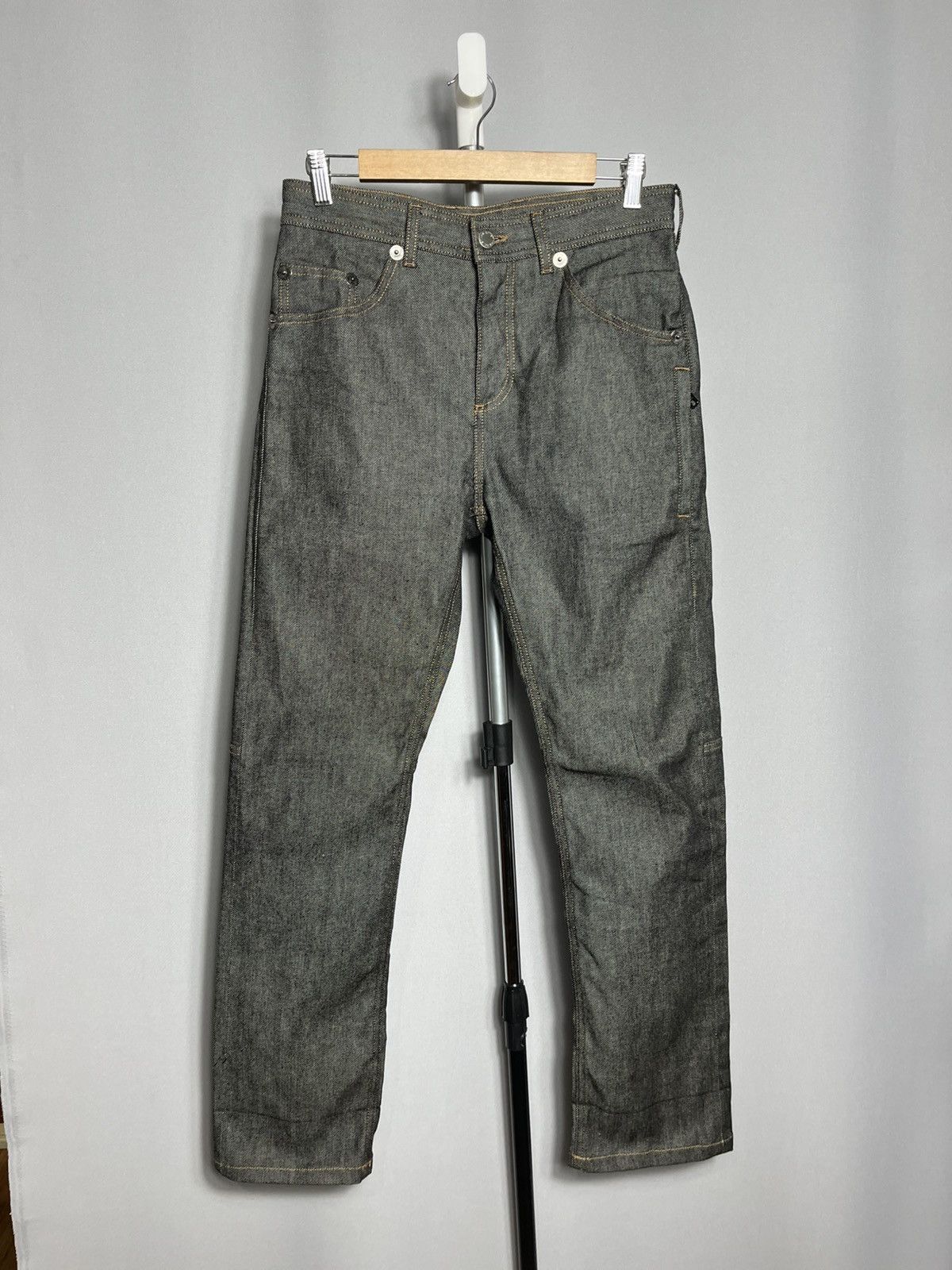 Neil Barrett Neil Barrett Black/Grey Selvedge Jeans Cuffed Hem Denim Mens Size US 32 / EU 48 - 3 Thumbnail