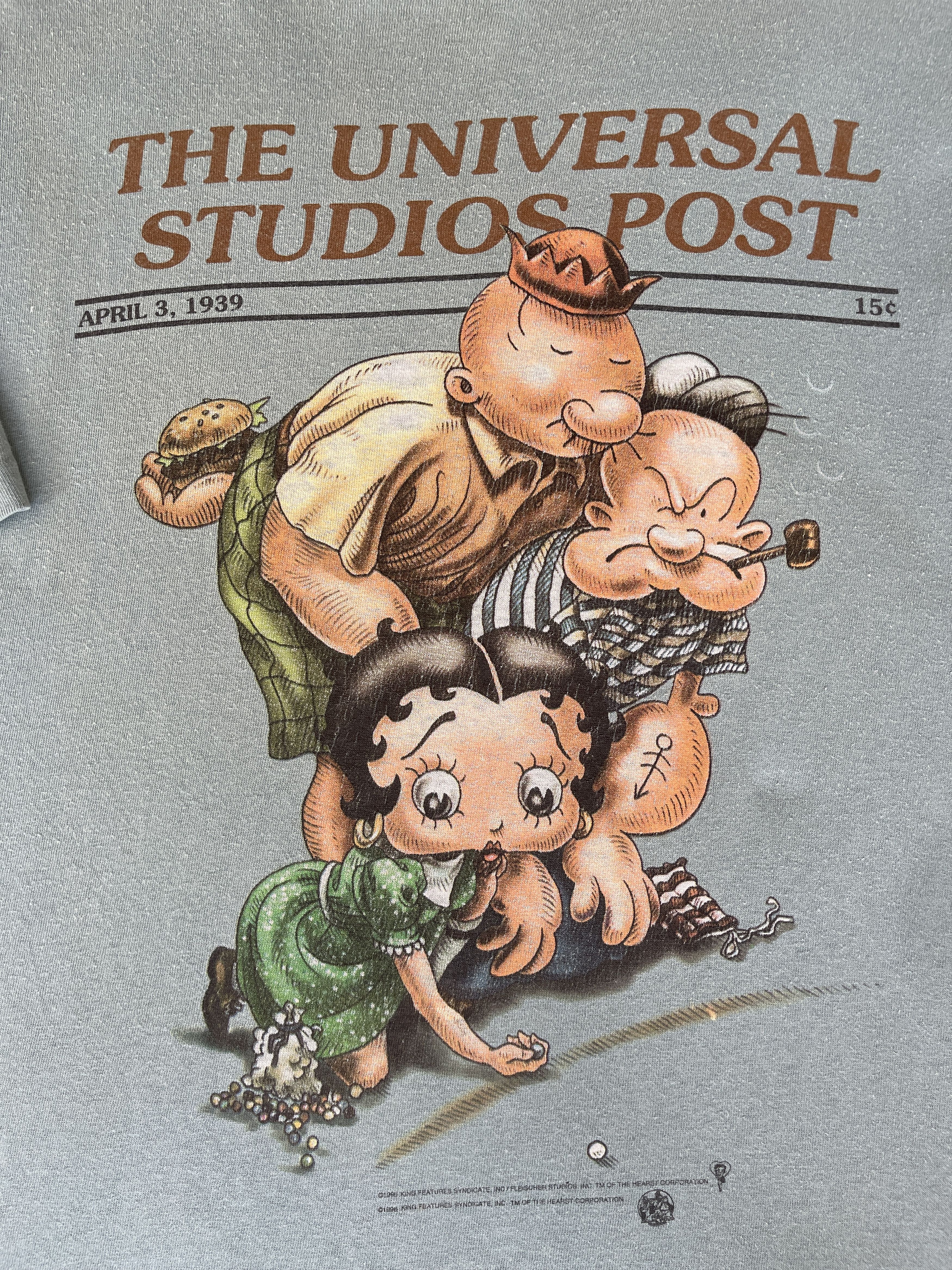 Cartoon Network Vintage90s‼️Universal Studios Popeye & Olive Betty Boop Wimpy Size US XXL / EU 58 / 5 - 16 Thumbnail