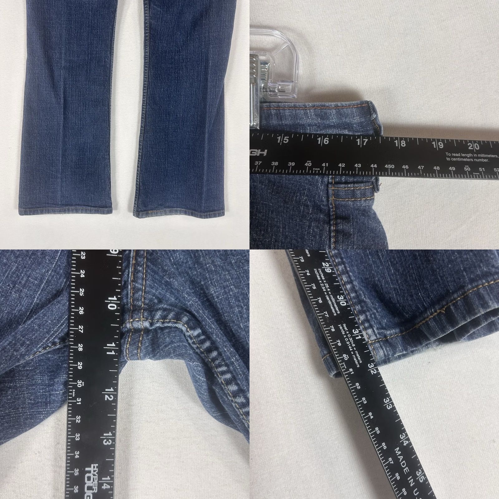 Levi's Levis Signature Low Rise Boot Cut Jeans Womens 12 Medium Blue Denim Pants Size 34" / US 12 / IT 48 - 8 Thumbnail