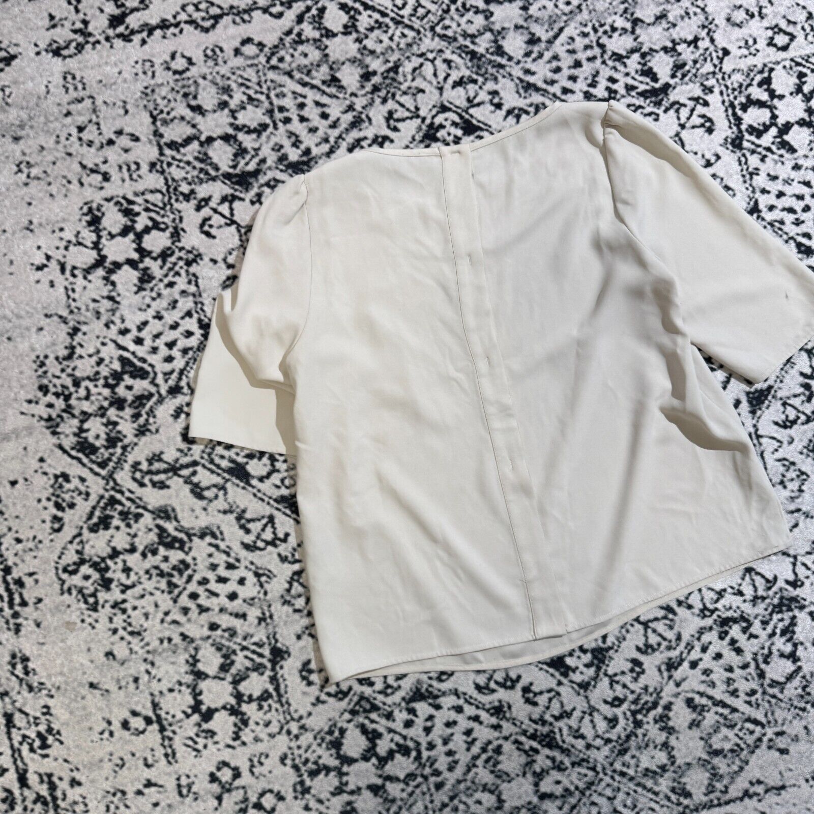 Marella × Vintage Vintage Marella Unisex Gray Viscose Blouse Size 48 IT 90s Size US M / EU 48-50 / 2 - 11 Thumbnail