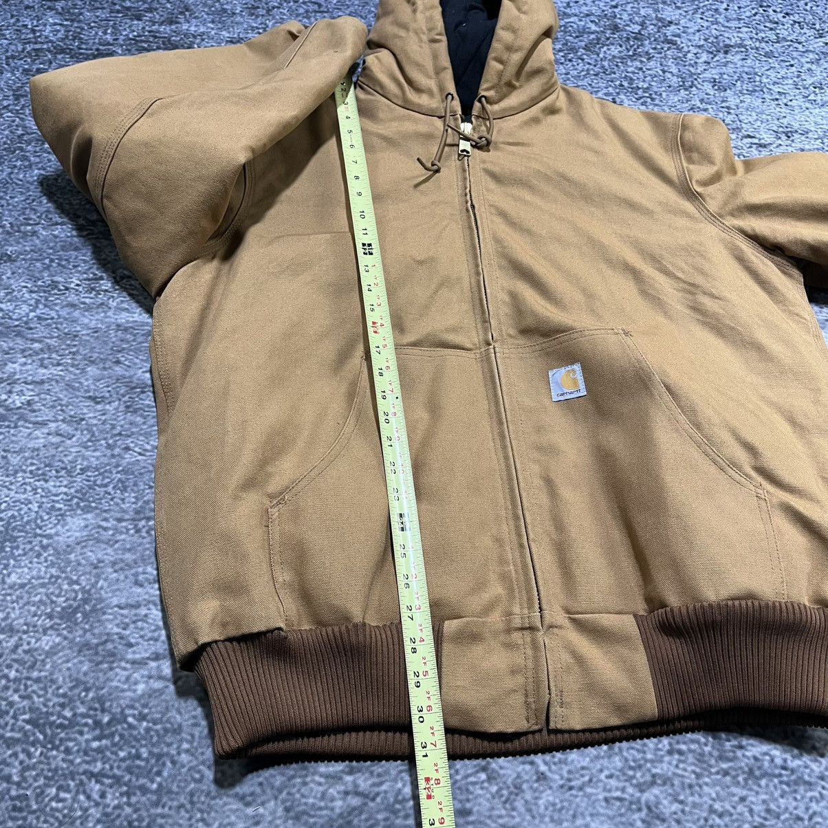 Carhartt VINTAGE HOODED CARHARTT CANVAS JACKET WORKWEAR TAN LARGE Size US L / EU 52-54 / 3 - 14 Thumbnail