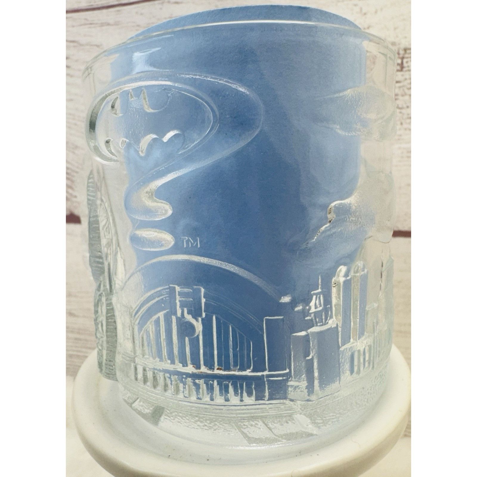 DC Comics McDonalds Batman Forever "2 FACE, TWO FACE" Vintage Glass Co Size ONE SIZE - 15 Thumbnail