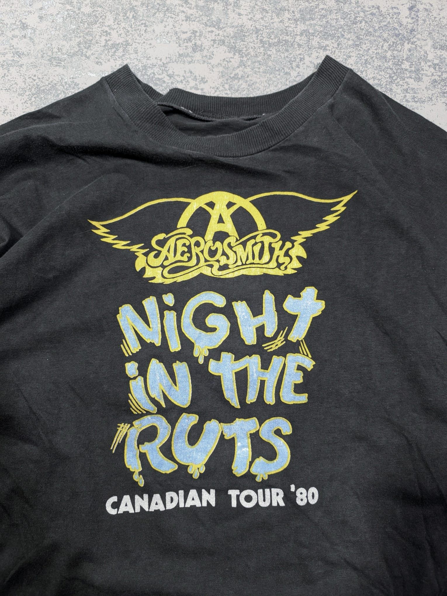 Band Tees × Vintage vintage single stitch 80s Aerosmith 1997 Night in the Ruts Size US M / EU 48-50 / 2 - 2 Thumbnail