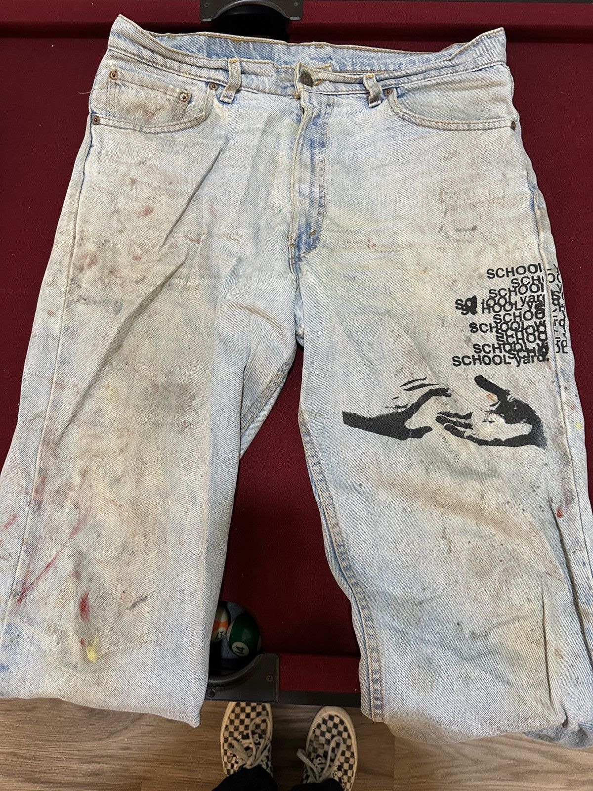 Levi's Levis schoolyard distressed jeans Size US 34 / EU 50 - 1 Thumbnail