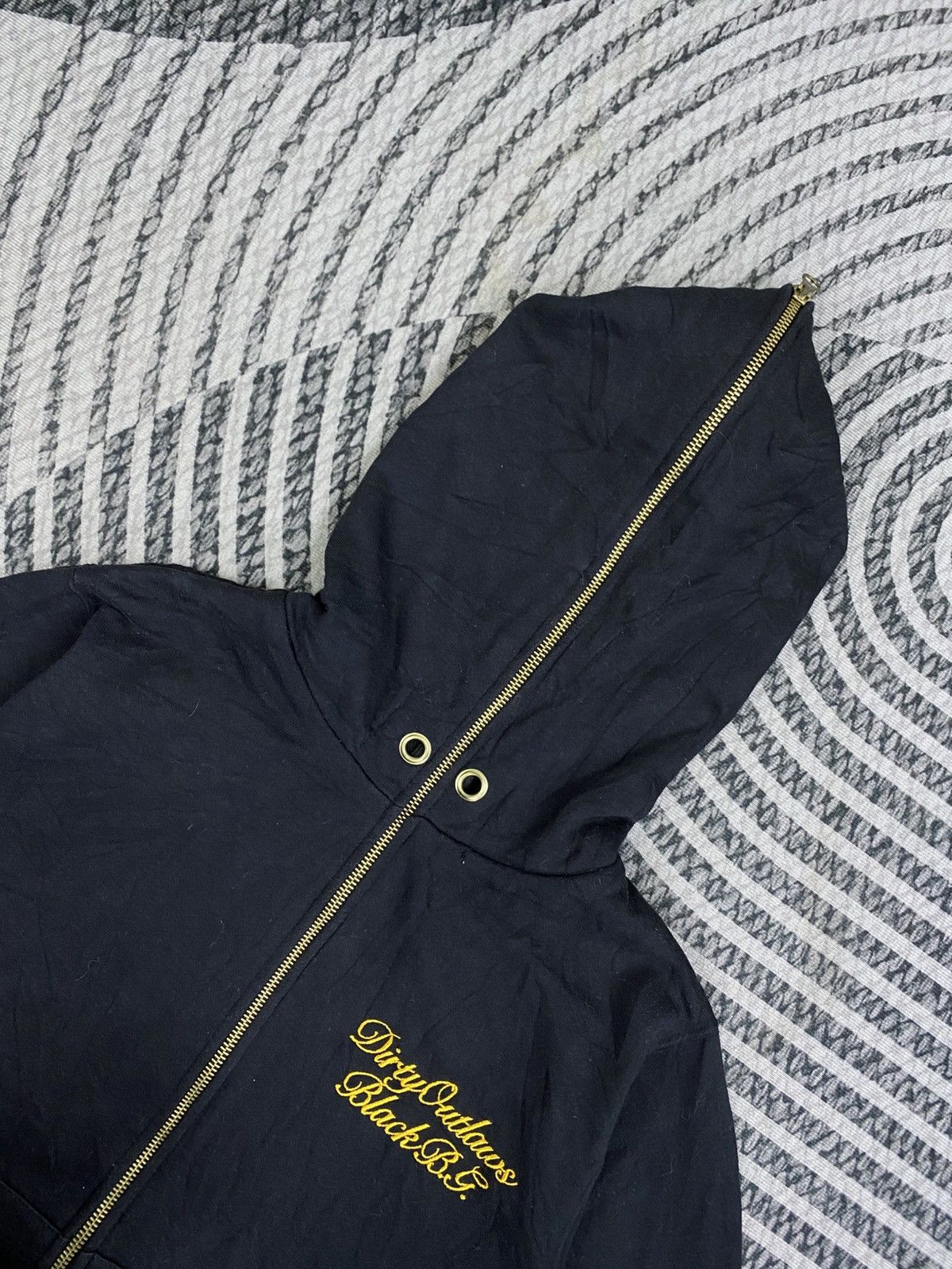 Japanese Brand Vintage Groover Grand Black Embroidered Wording Hoodie Size US S / EU 44-46 / 1 - 7 Thumbnail