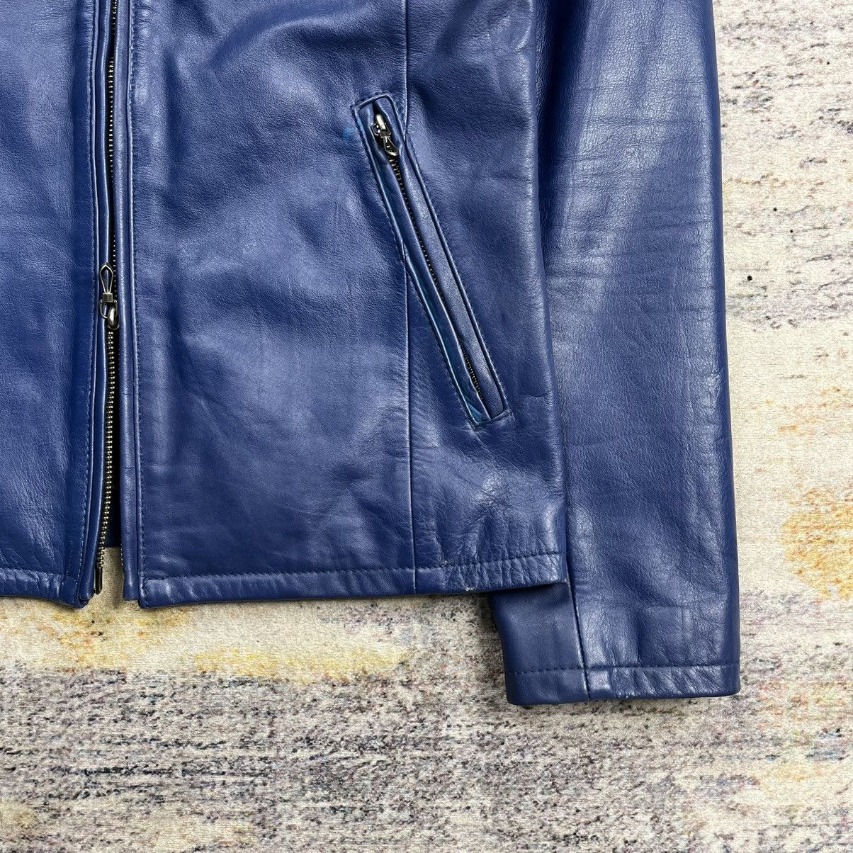 GOSTAR DE FUGA Gostar De Fuga blue biker leather jacket vkei style Size US S / EU 44-46 / 1 - 4 Thumbnail