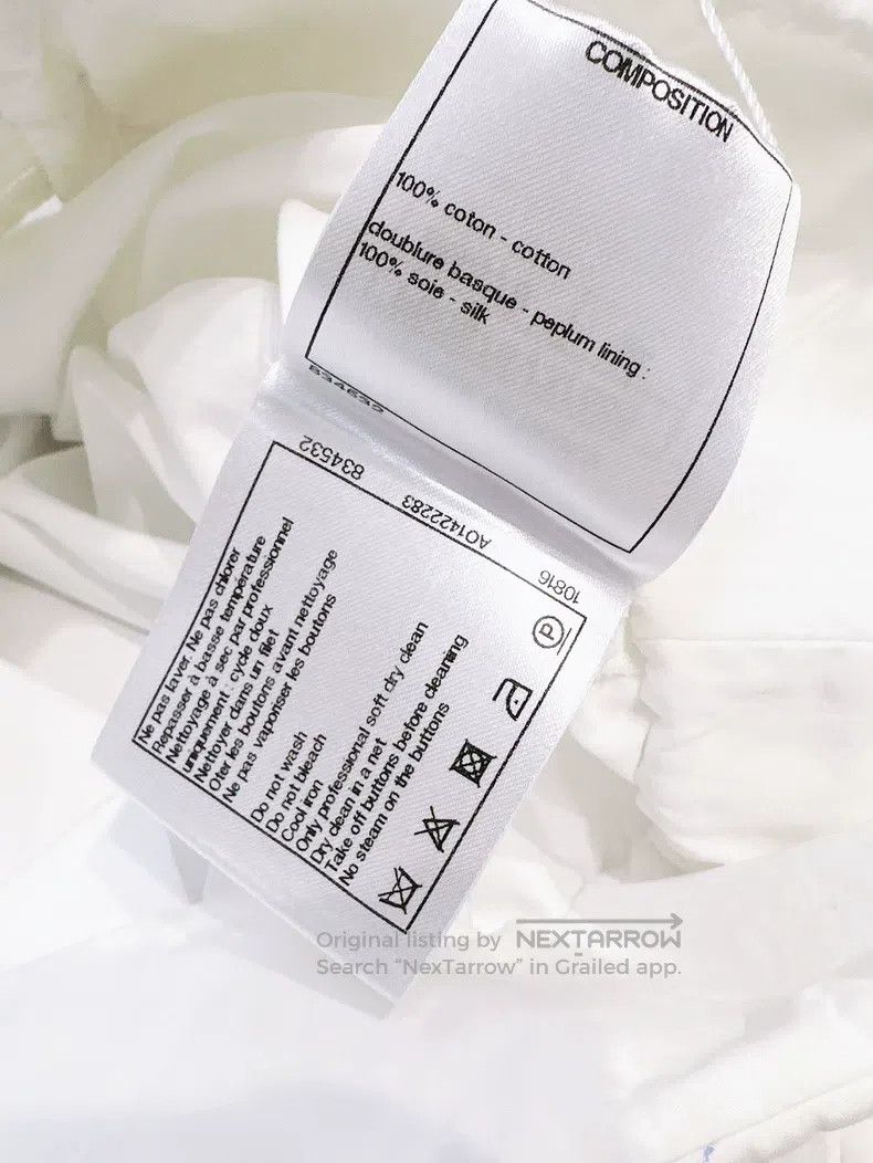 Chanel Chanel Cruise series white long-sleeved short diamond chec Size XXS / US 00 / IT 34 - 6 Thumbnail
