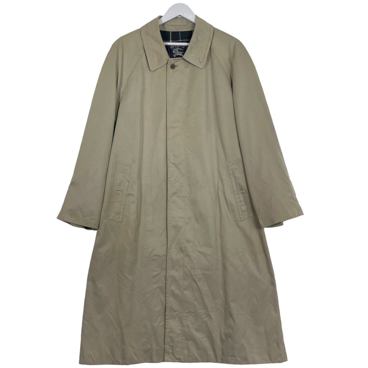 Burberry Prorsum × Vintage 💥90s BURBERRYS PRORSUM BEIGE NAVY CHECK JACKET Size US L / EU 52-54 / 3 - 2 Thumbnail