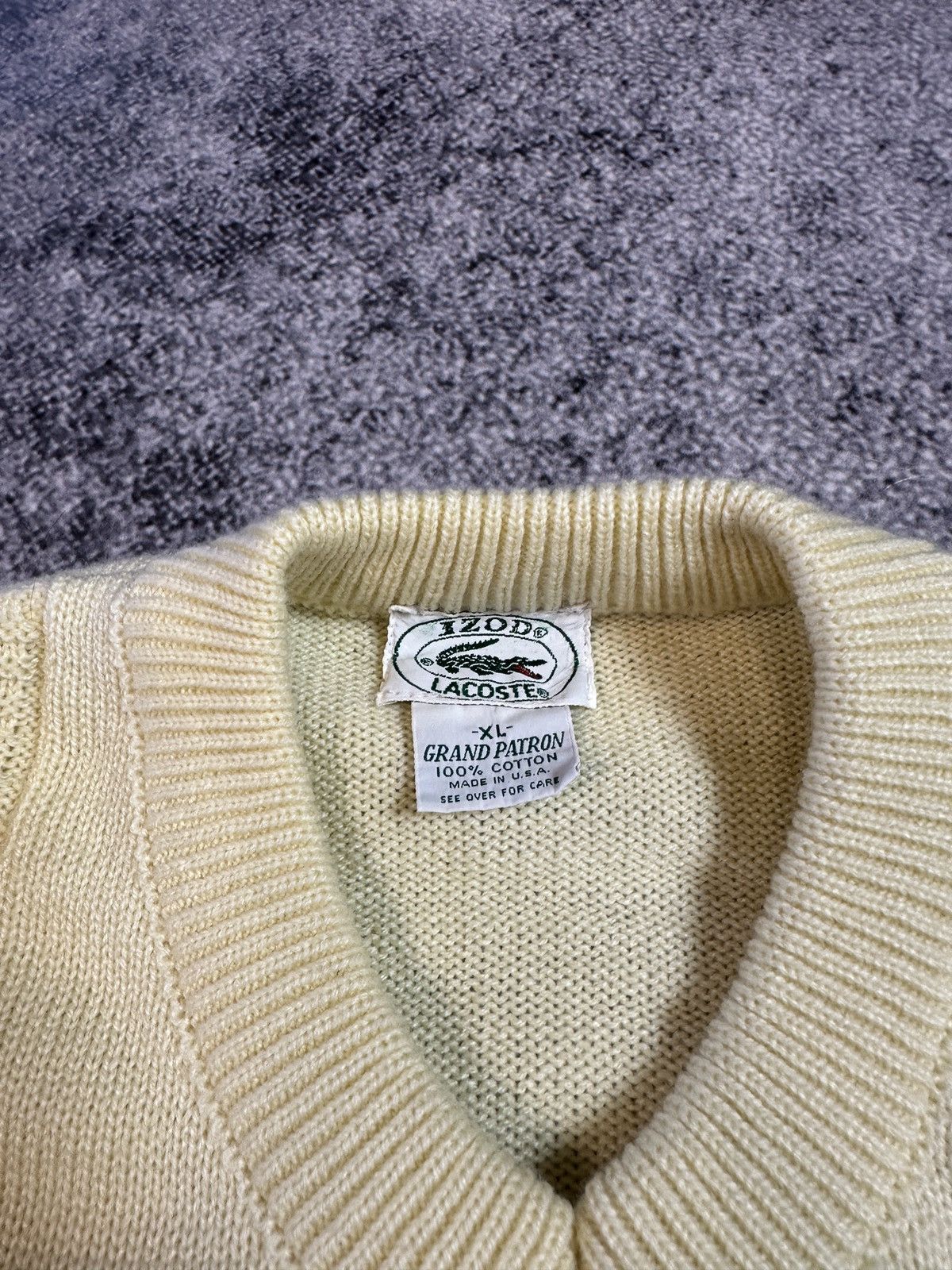 Lacoste Vintage Izod Lacoste Wool Sweater Streetwear Style USA XL Size US XL / EU 56 / 4 - 3 Thumbnail