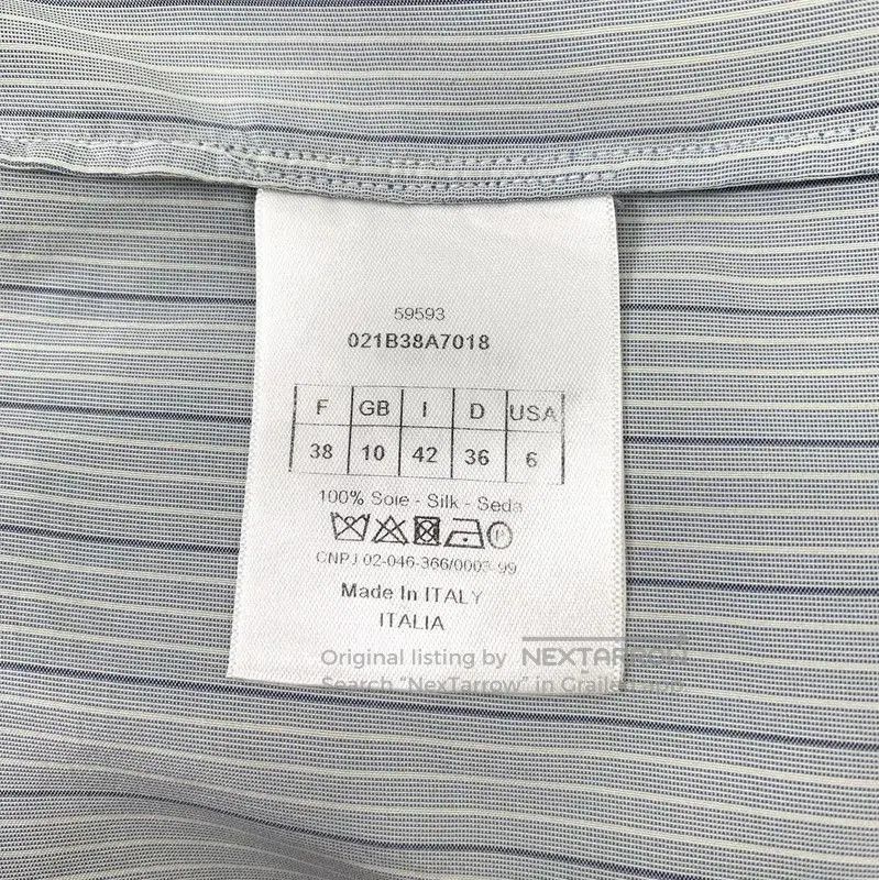 Dior Dior Light Blue Silk Women's Shirt . Size S / US 4 / IT 40 - 6 Thumbnail