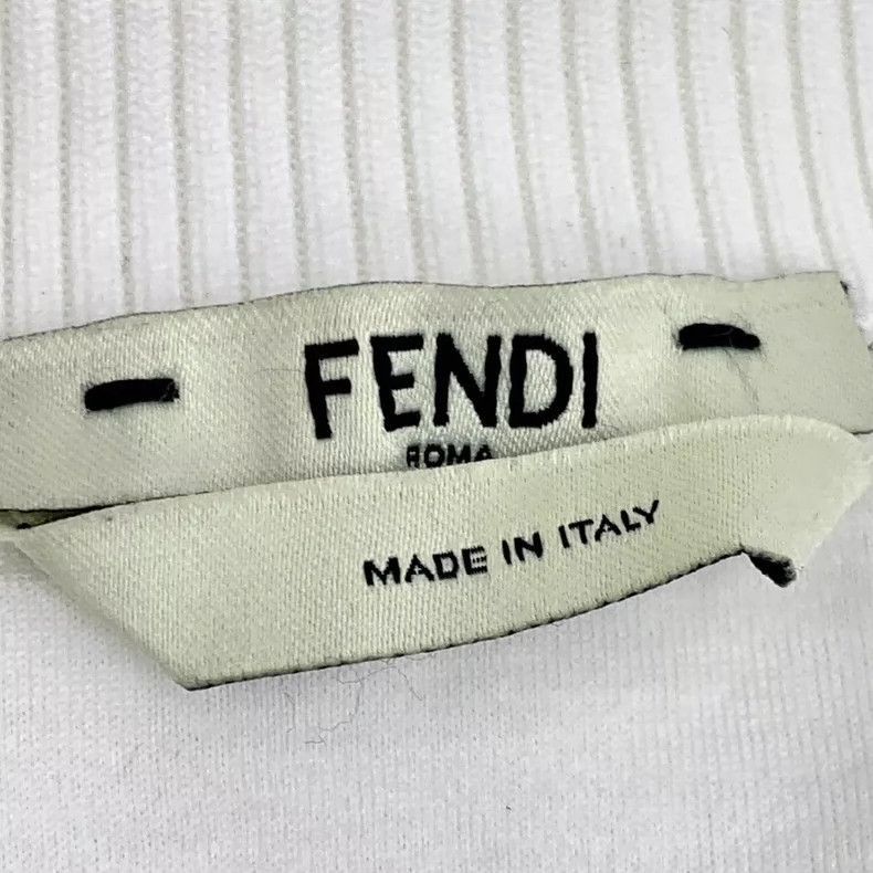 Fendi Fendi White ZipUp Long Sleeve Jacket Size M / US 6-8 / IT 42-44 - 5 Thumbnail