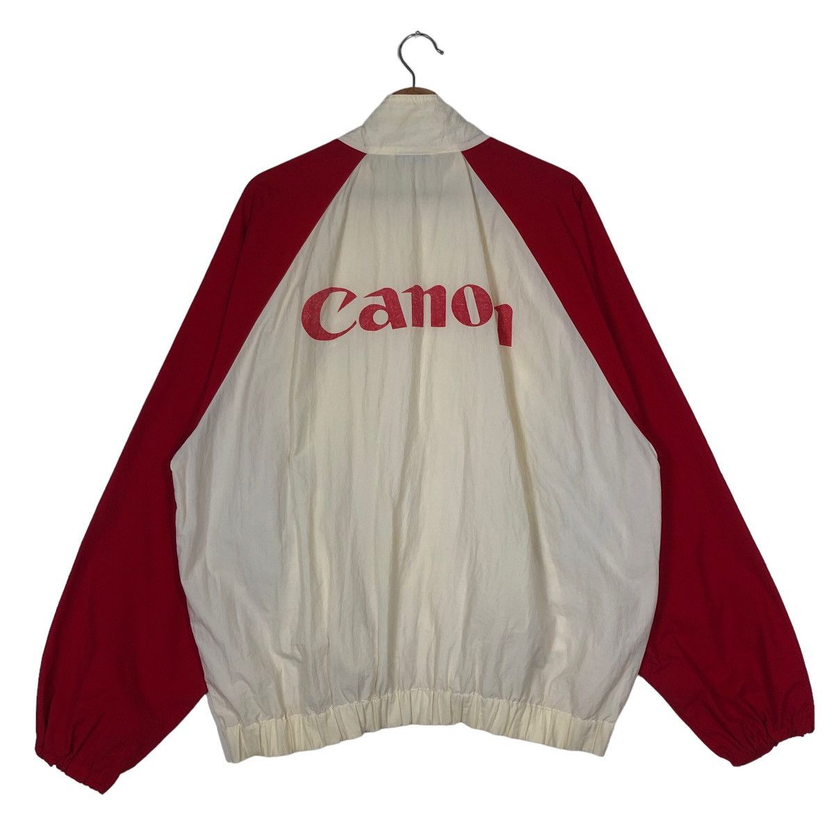 Japanese Brand 🔥90’s Vintage Bomber Jacket Canon Big Logo Spel Out Size US L / EU 52-54 / 3 - 7 Thumbnail