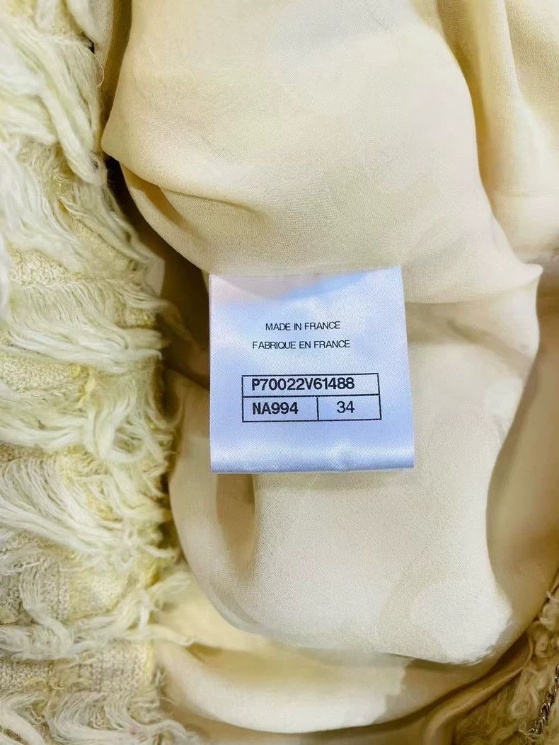 Chanel Chanel Chick yellow fur coat Size XXS / US 00 / IT 34 - 5 Thumbnail