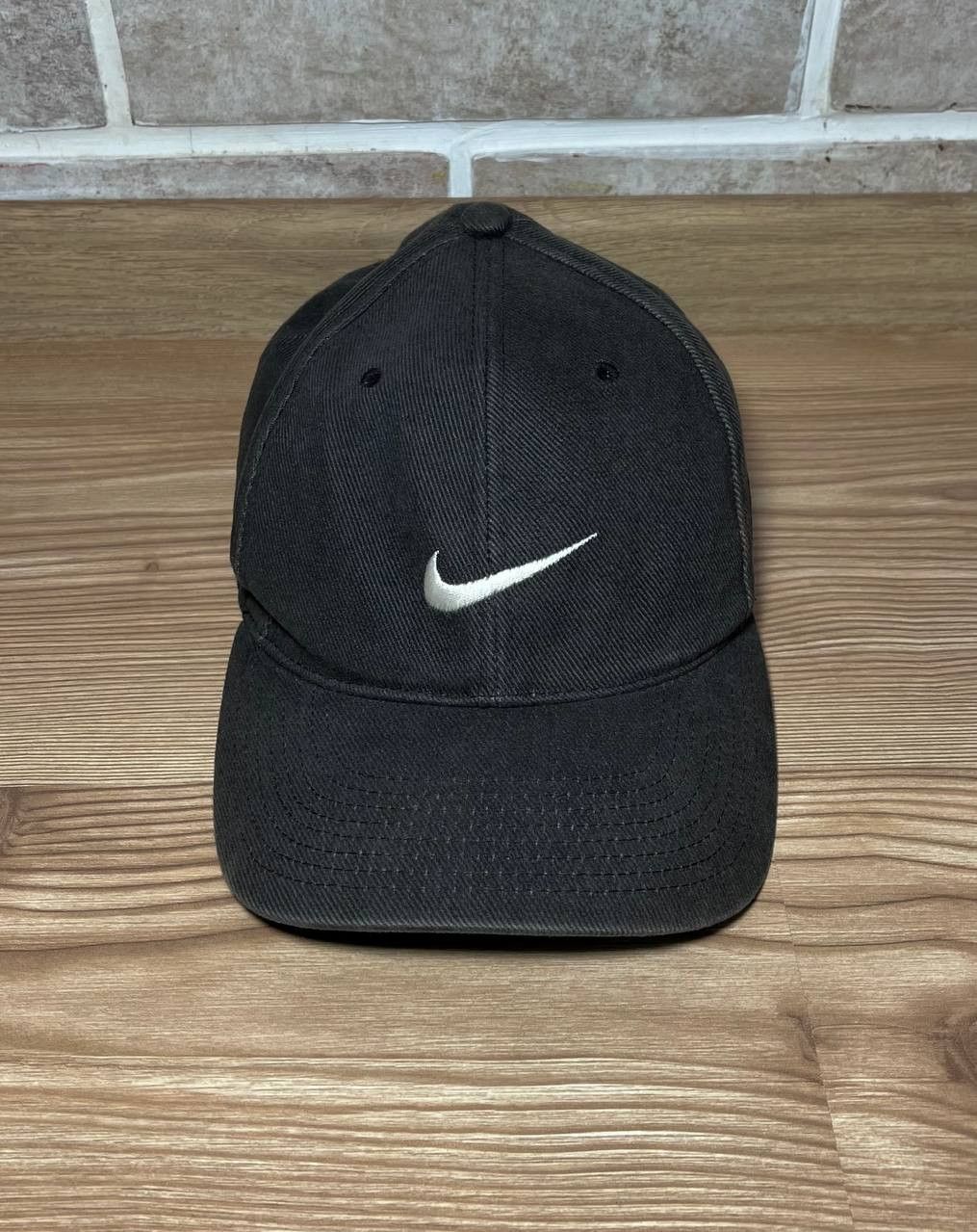 Nike × Vintage Vintage 90s Nike Center Swoosh Snapback Hat Cap Size ONE SIZE - 1 Thumbnail