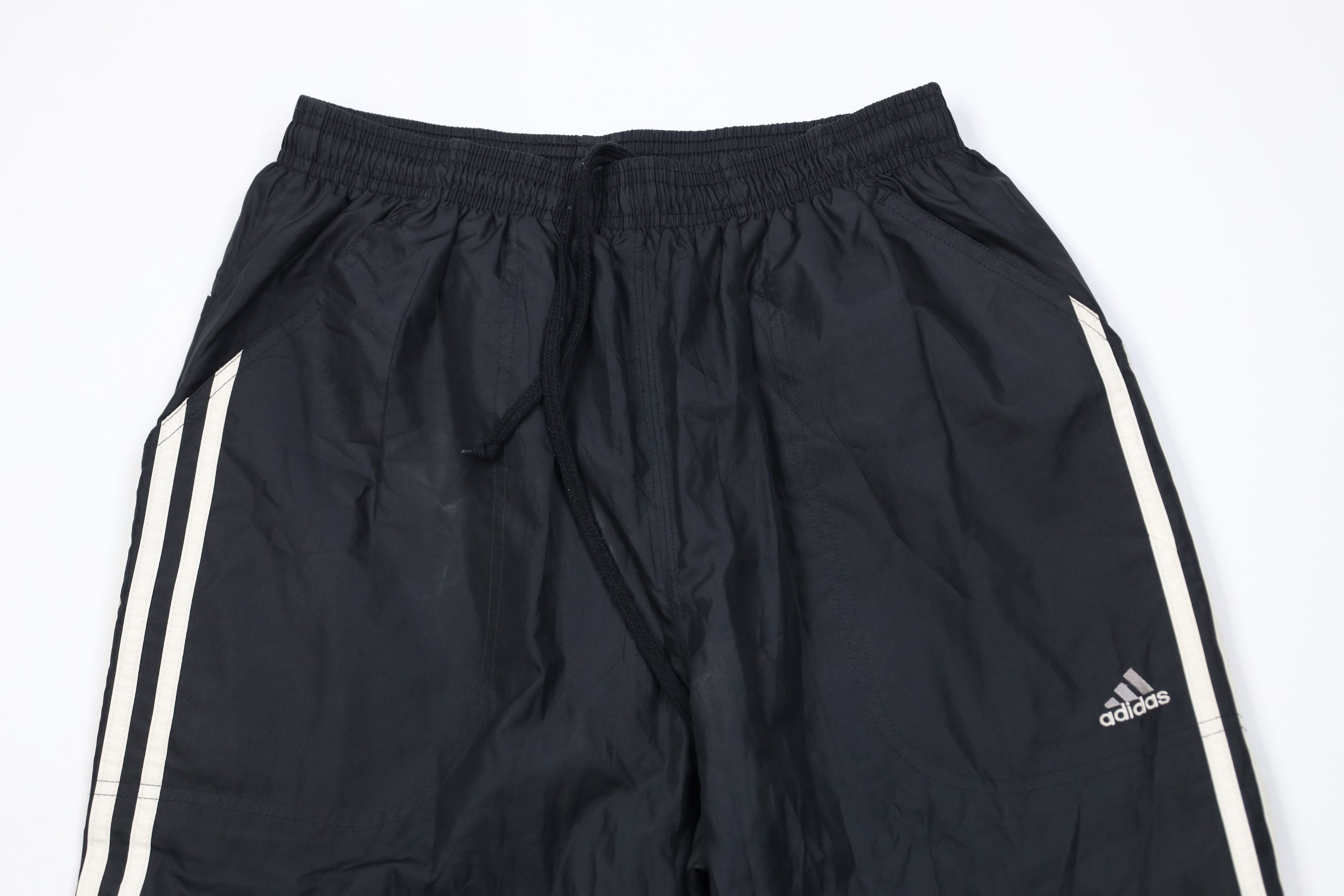 Adidas Vintage Y2K 2001 Adidas Striped Lined Windbreaker Pants Size US 32 / EU 48 - 2 Thumbnail