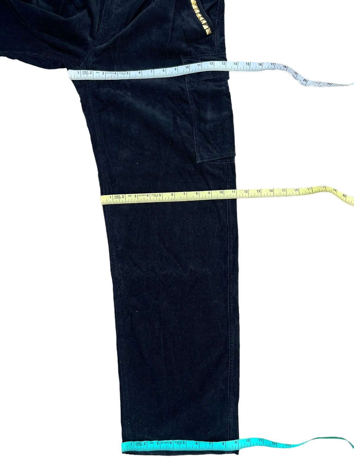 Vintage Tyrian Purple Japan Rivet Black Corduroy Cargo Trouser Pant Size US 30 / EU 46 - 4 Thumbnail