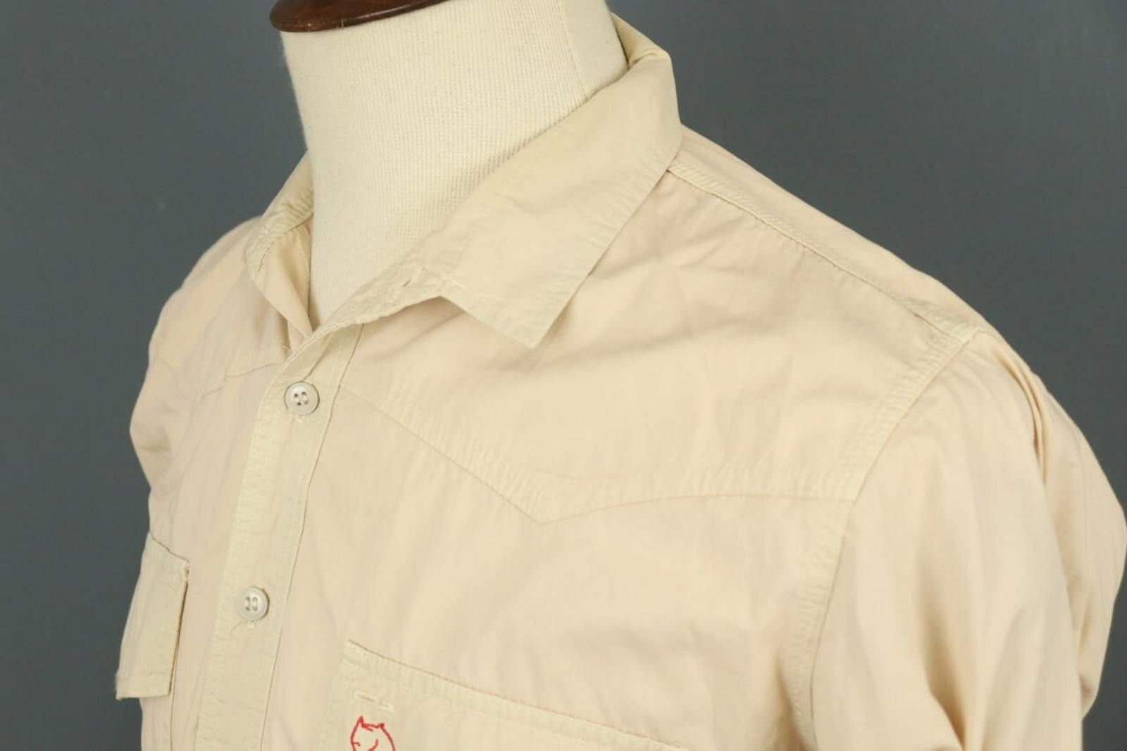 Fjallraven Fjall Raven Beige Button Down Overshirt Pockets Shirt Size US M / EU 48-50 / 2 - 8 Thumbnail