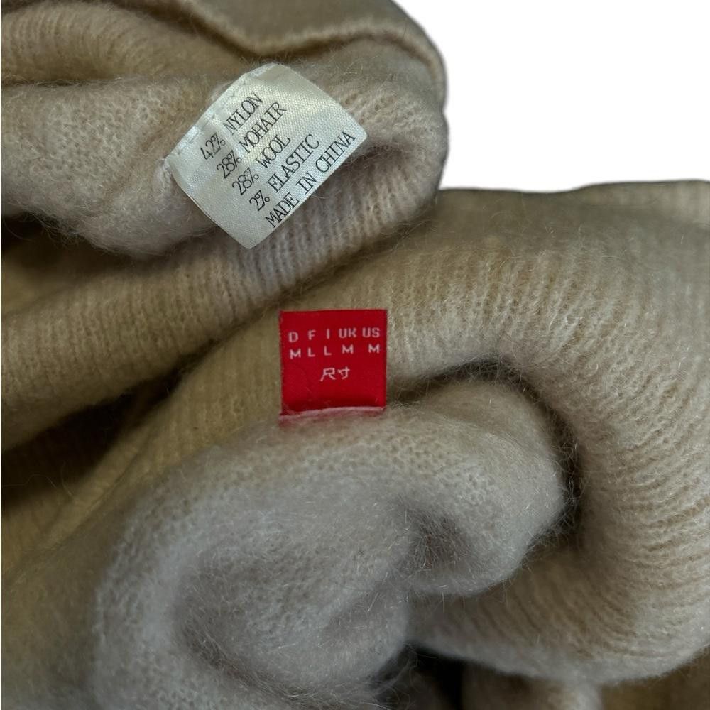 Esprit ESPRIT Women's Off-the-Shoulder Knit Sweater - Beige Size M / US 6-8 / IT 42-44 - 4 Thumbnail
