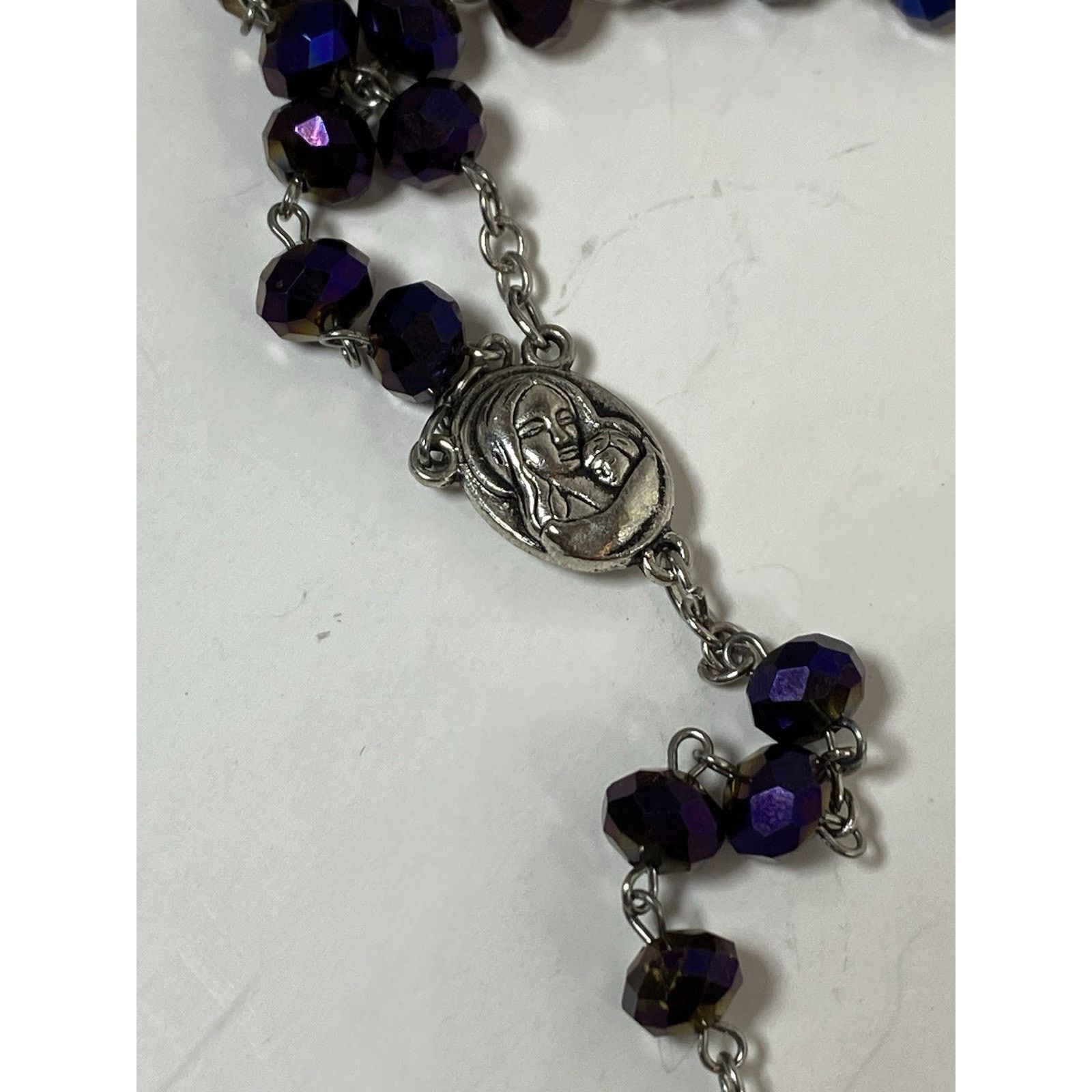Other JERUSALEM TERRA Rosary Purple Crystalized Beads Rosary Size ONE SIZE - 7 Thumbnail