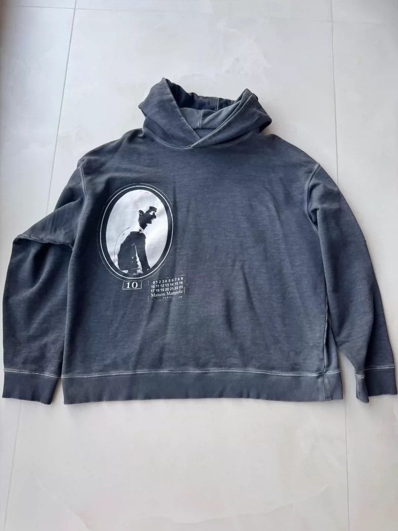 Maison Margiela Washed blue sweatshirt