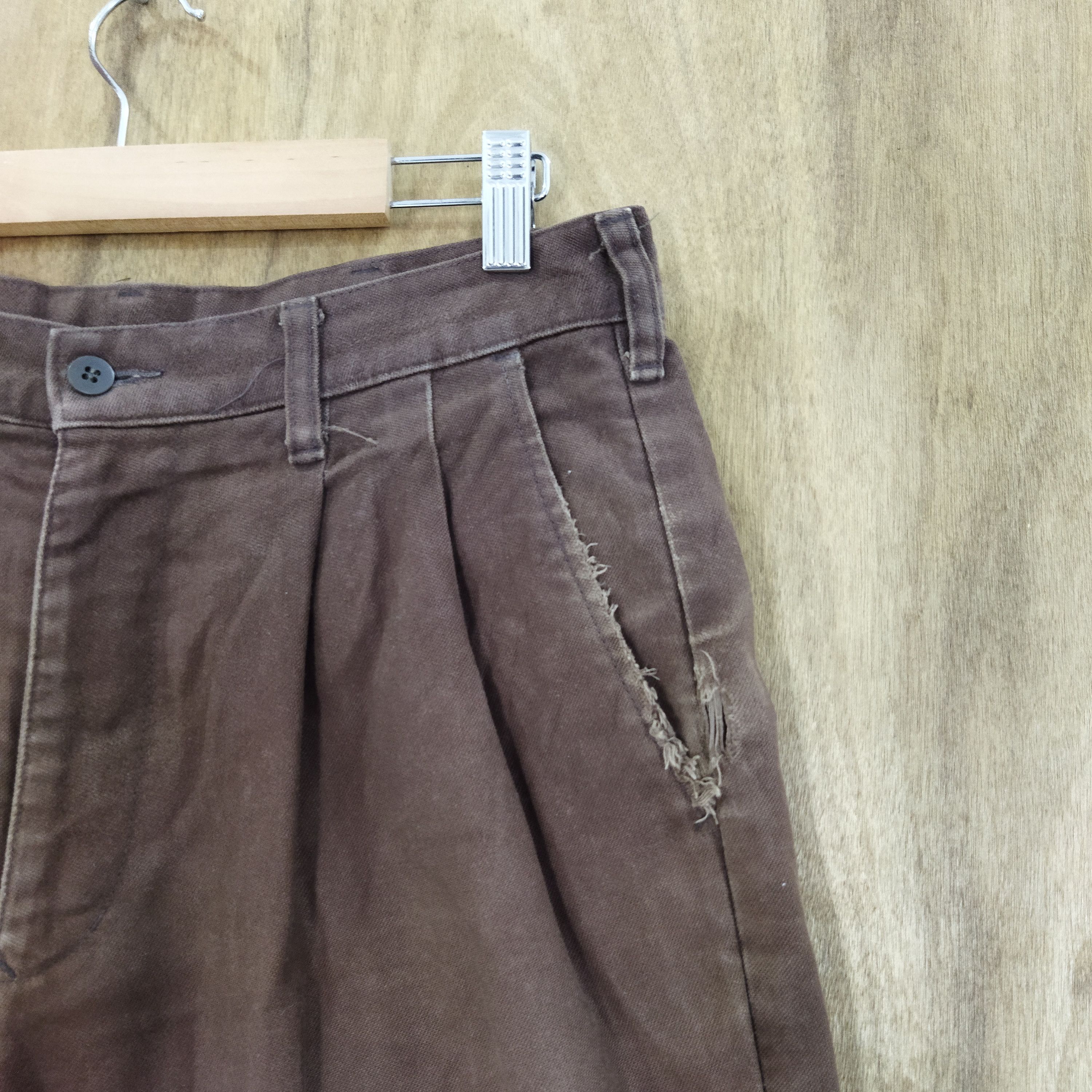 Japanese Brand OUTDOOR BROWN CHINO PANTS Size US 32 / EU 48 - 5 Thumbnail
