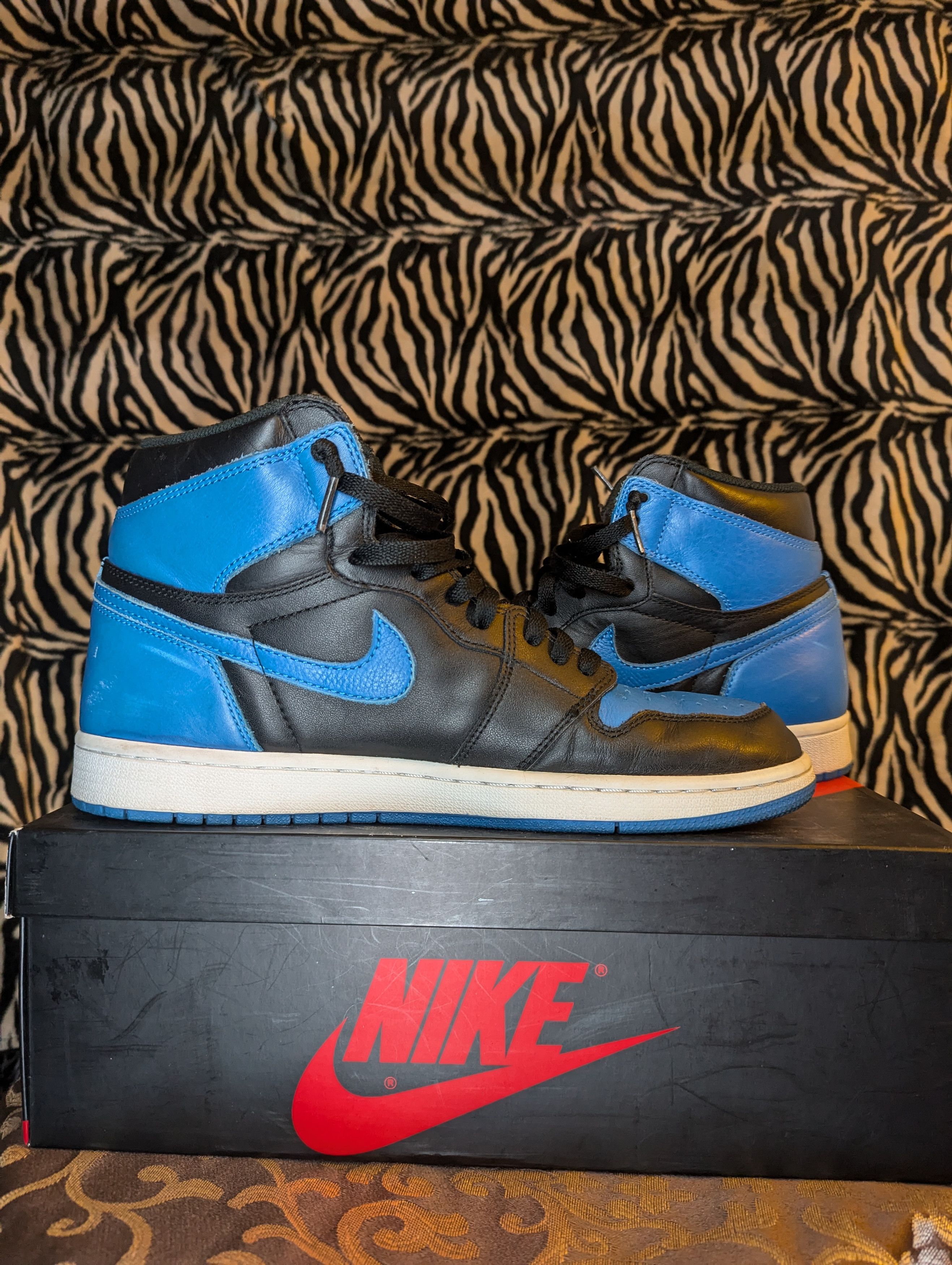Nike Nike Air Jordan 1 Royal Blue 2017 Size US 10.5 / EU 43-44 - 4 Thumbnail