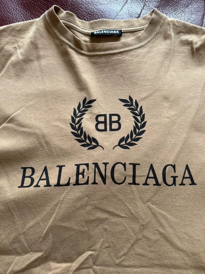 Balenciaga Balenciaga Khaki wheat-ear short sleeves Size US L / EU 52-54 / 3 - 3 Thumbnail