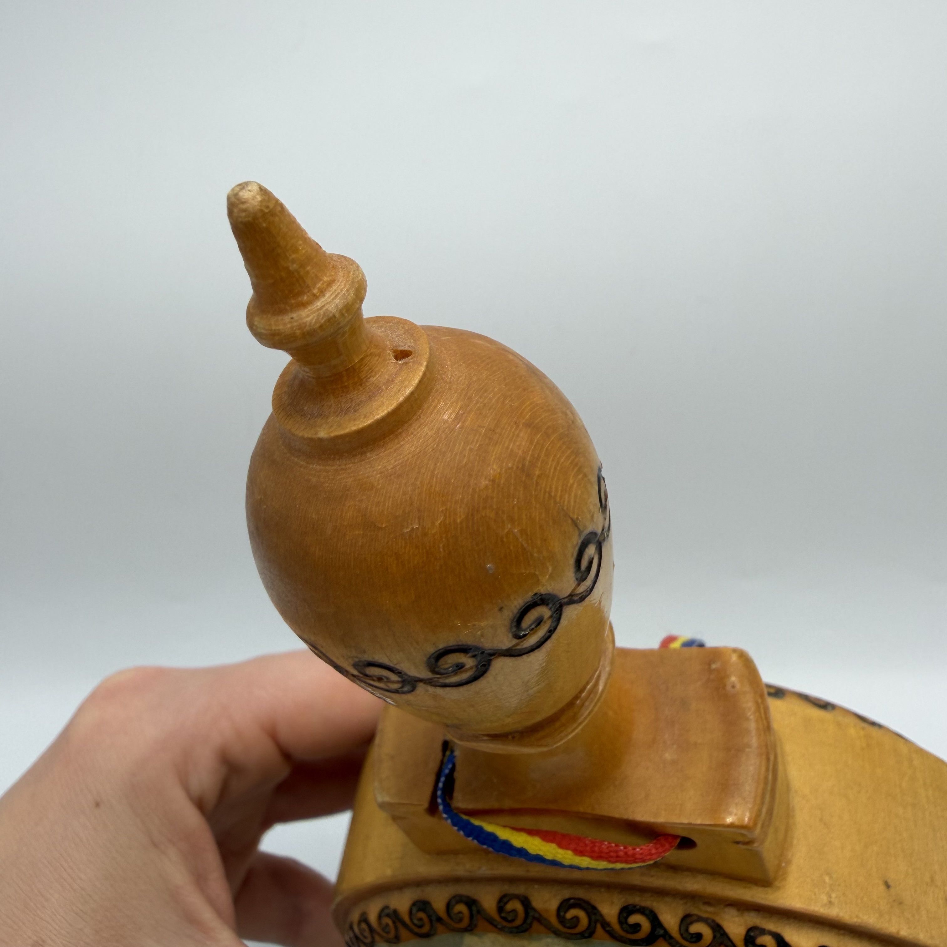 Vintage Vintage Wooden Kumanets Hand Painted Folk Art Decanter Size ONE SIZE - 7 Thumbnail