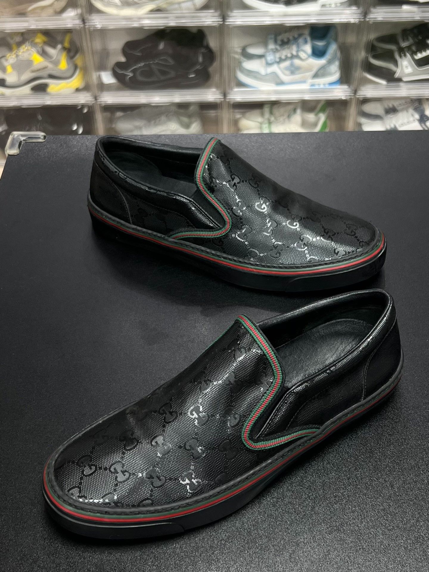 Gucci Gucci Tennis Black Lowtop Sneakers 7 Men Size US 7 / EU 40 - 1 Thumbnail