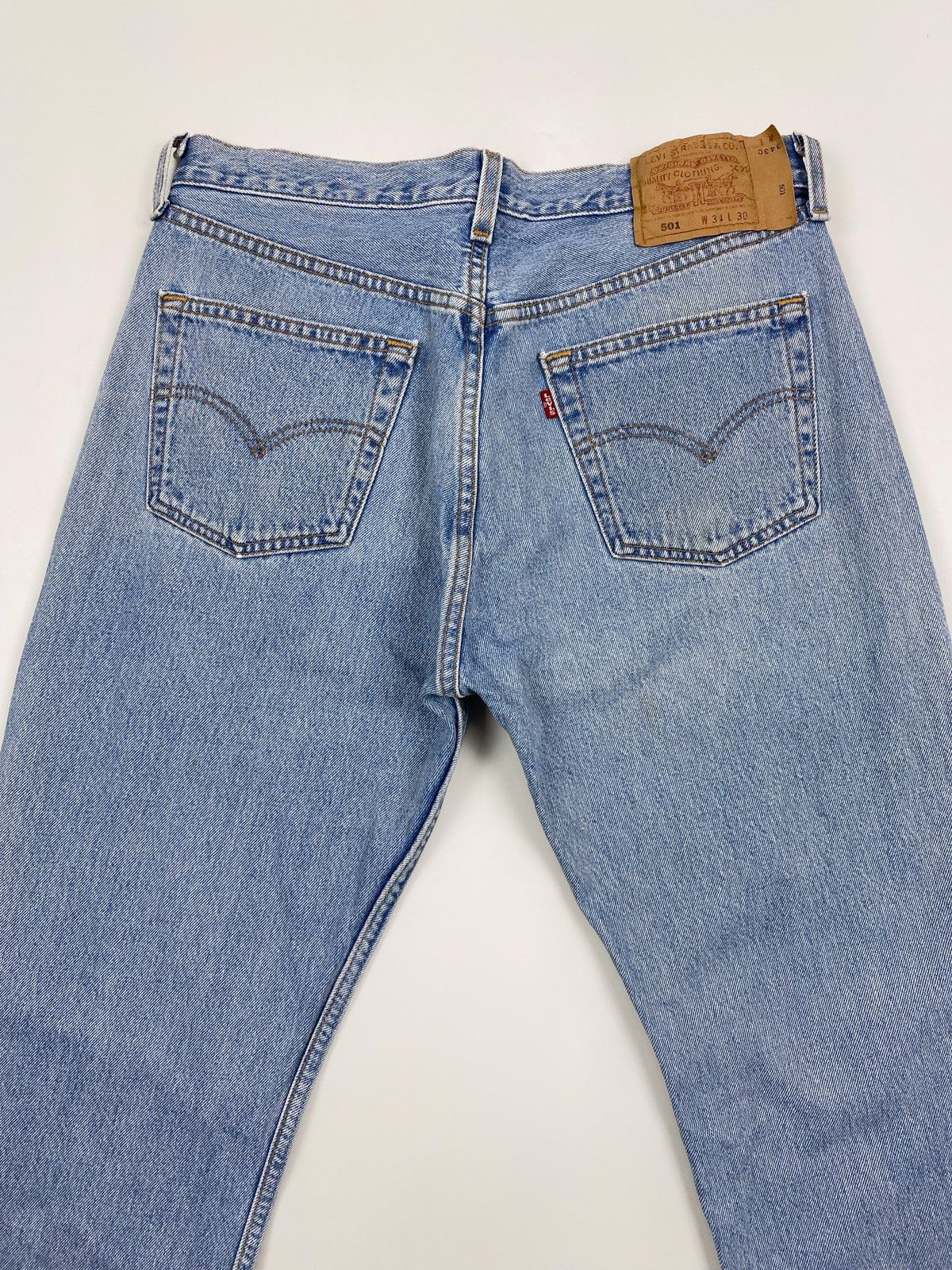 Levi's 2000’s Vintage Levi’s 501 Made in USA Blue Denim Pants 33X30 Size US 33 - 9 Thumbnail
