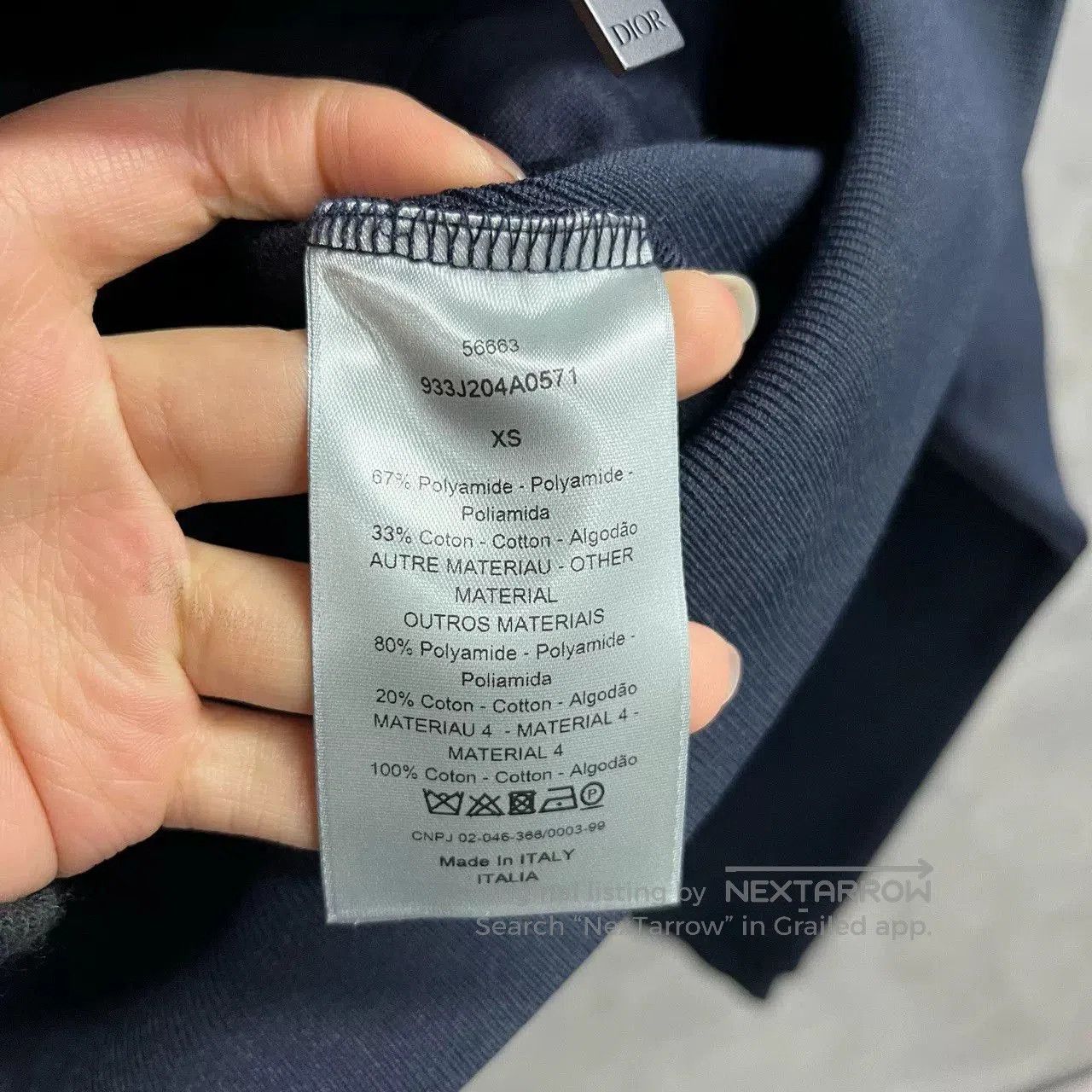 Dior Dior Blue Embossed Zip Jacket. Size US XS / EU 42 / 0 - 4 Thumbnail