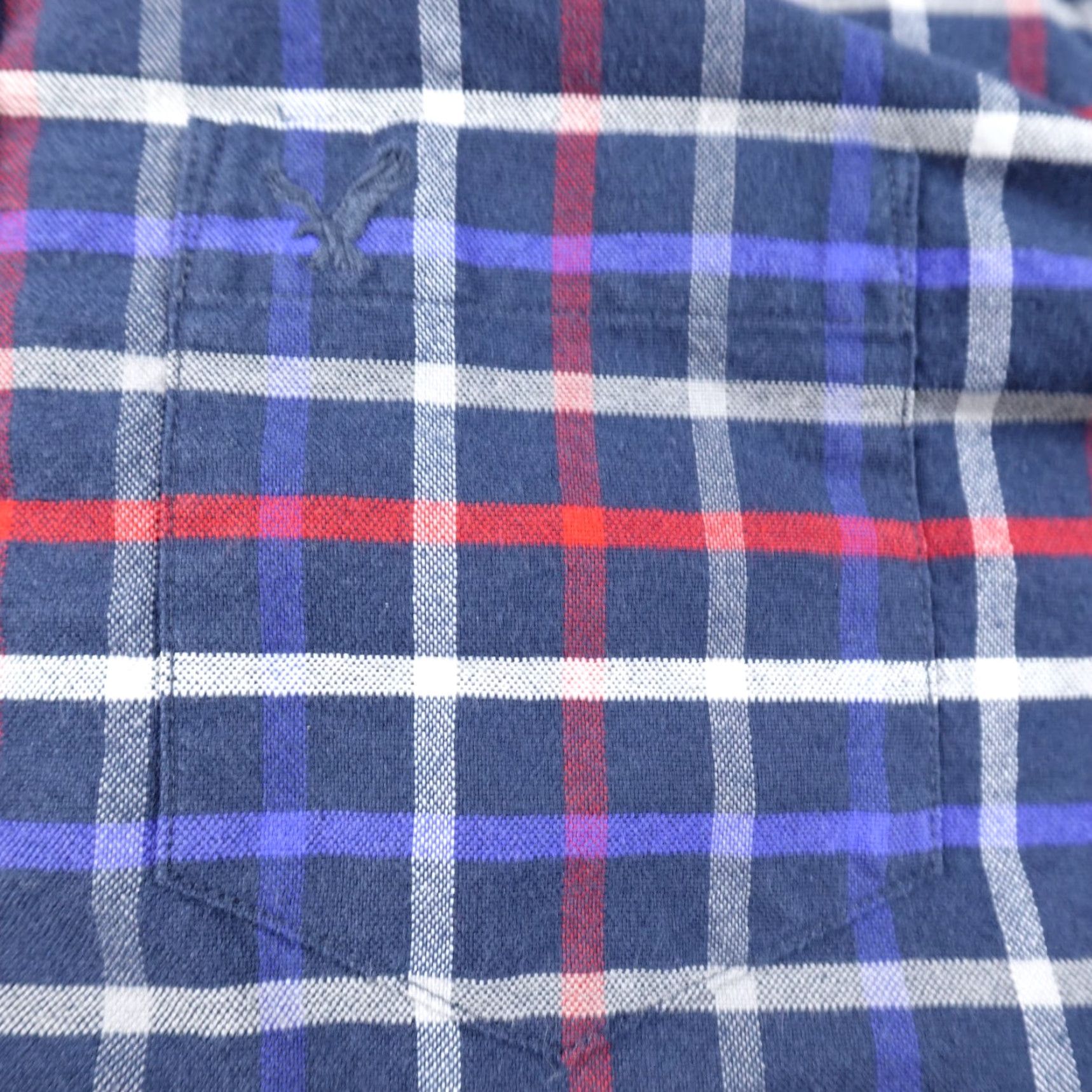 American Eagle Outfitters American Eagle Shirt Mens M Blue Red Long Sleeve Button Up Preppy Casual Cotton Size US M / EU 48-50 / 2 - 2 Thumbnail