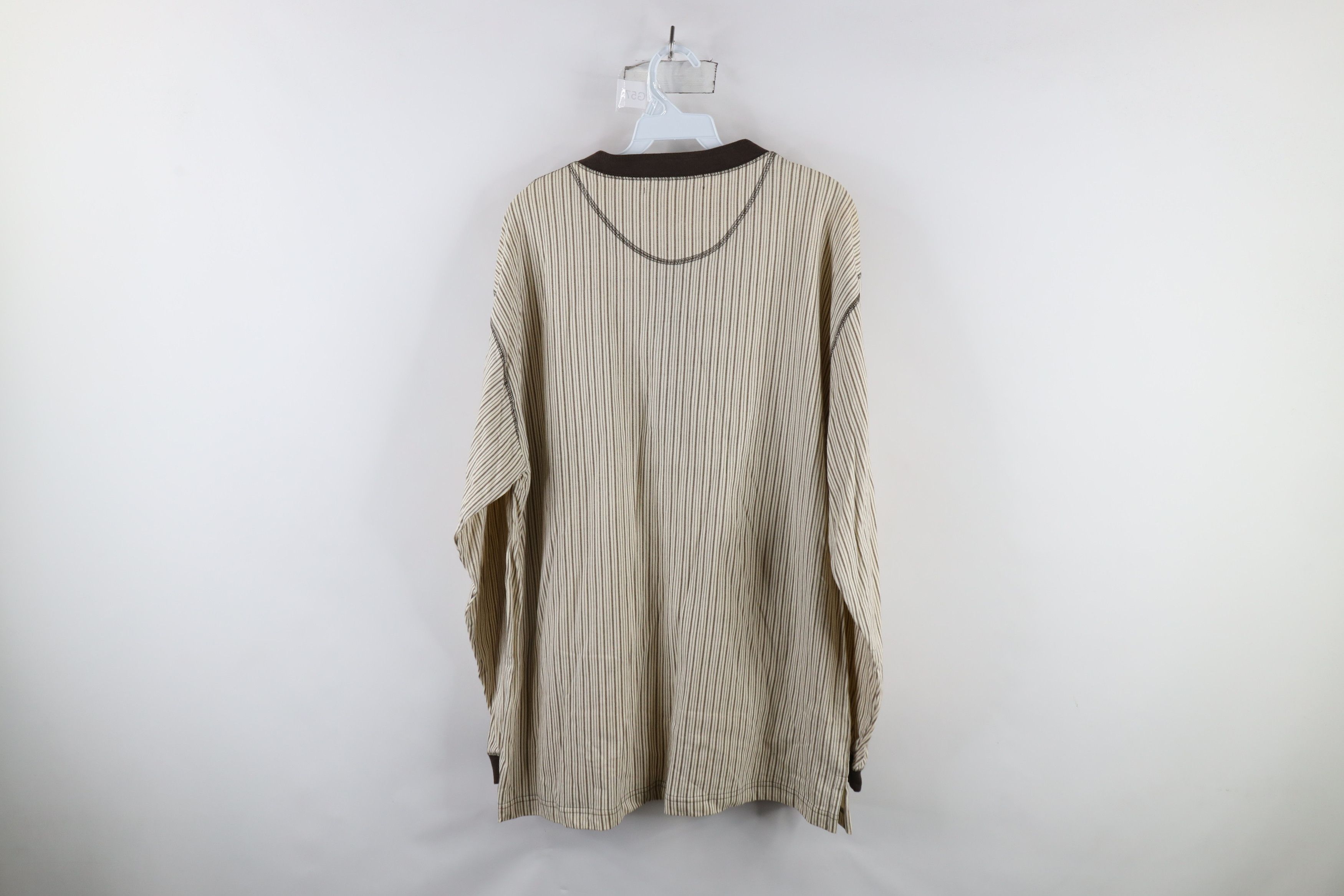 Vintage Deadstock Vintage 90s Streetwear Long Sleeve Henley T-Shirt Size US L / EU 52-54 / 3 - 9 Thumbnail