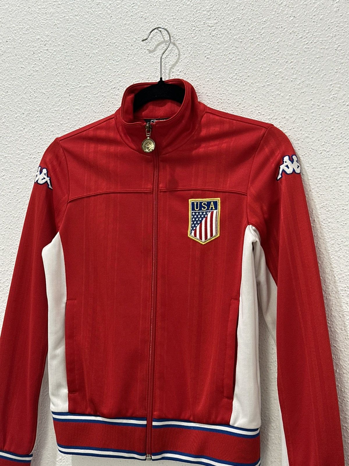 Kappa Vintage 90s Kappa USA Track Jacket Fits Adult XXS-XS (17x21) Size US XXS / EU 40 - 3 Thumbnail