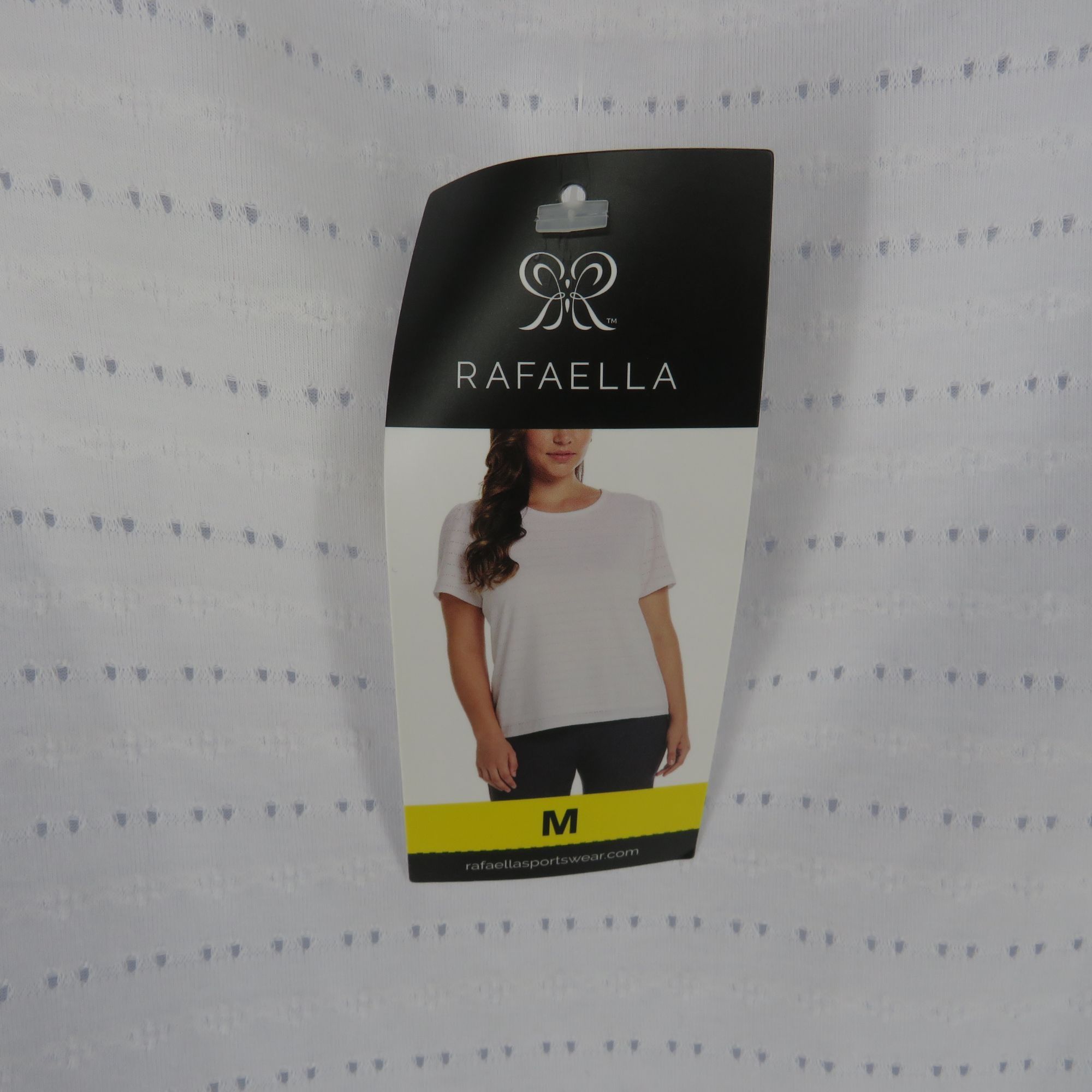 Other Rafaella Women's White Short-Sleeve Top Eyelet Detail Medium Size M / US 6-8 / IT 42-44 - 4 Thumbnail