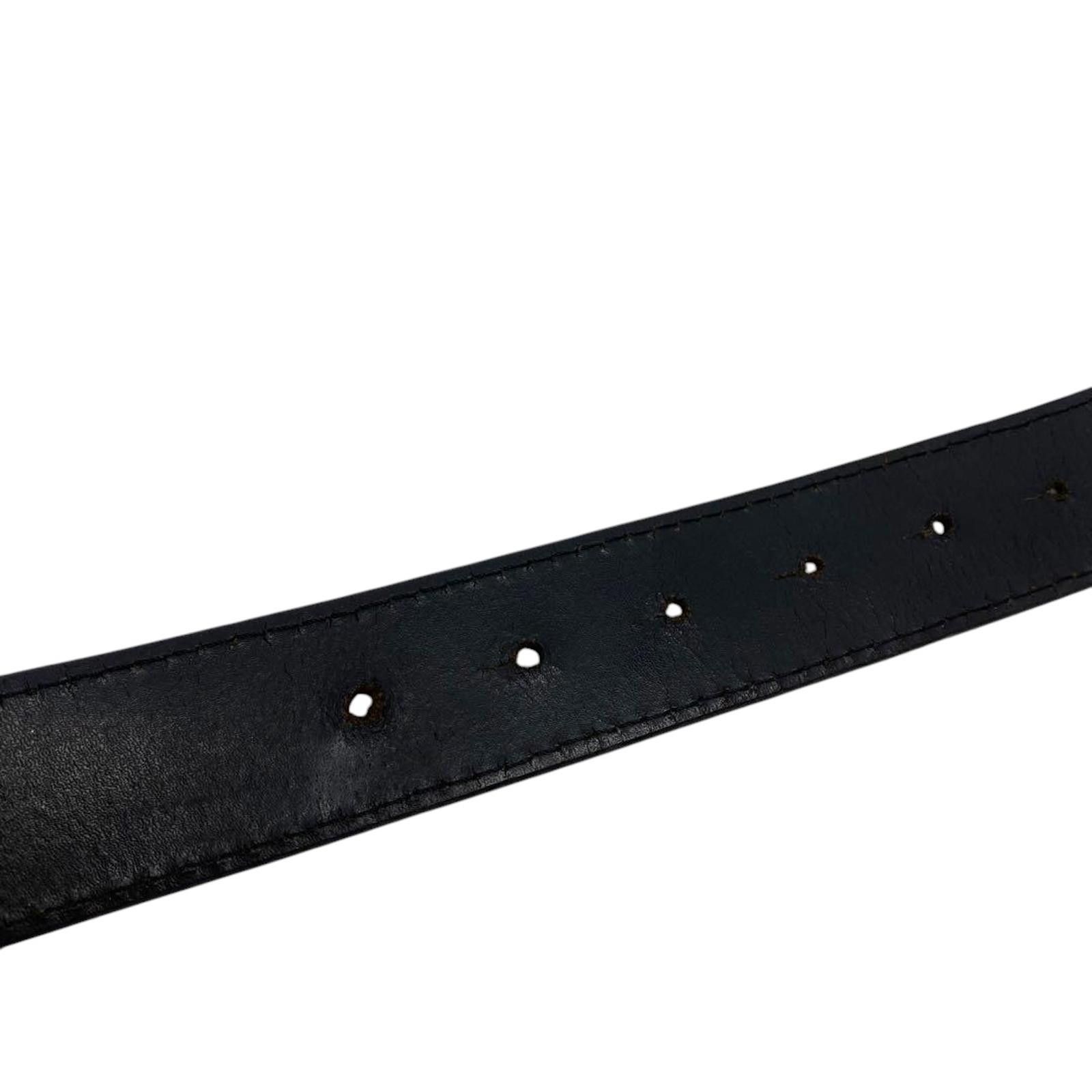 Dolce & Gabbana Dolce & Gabbana - Black Leather Belt Decorative D&G Size ONE SIZE - 6 Thumbnail
