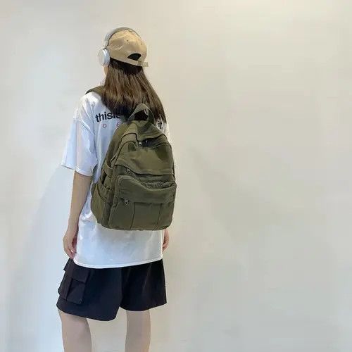 VIBE Unisex Canvas Capacity Backpack Size ONE SIZE - 4 Thumbnail