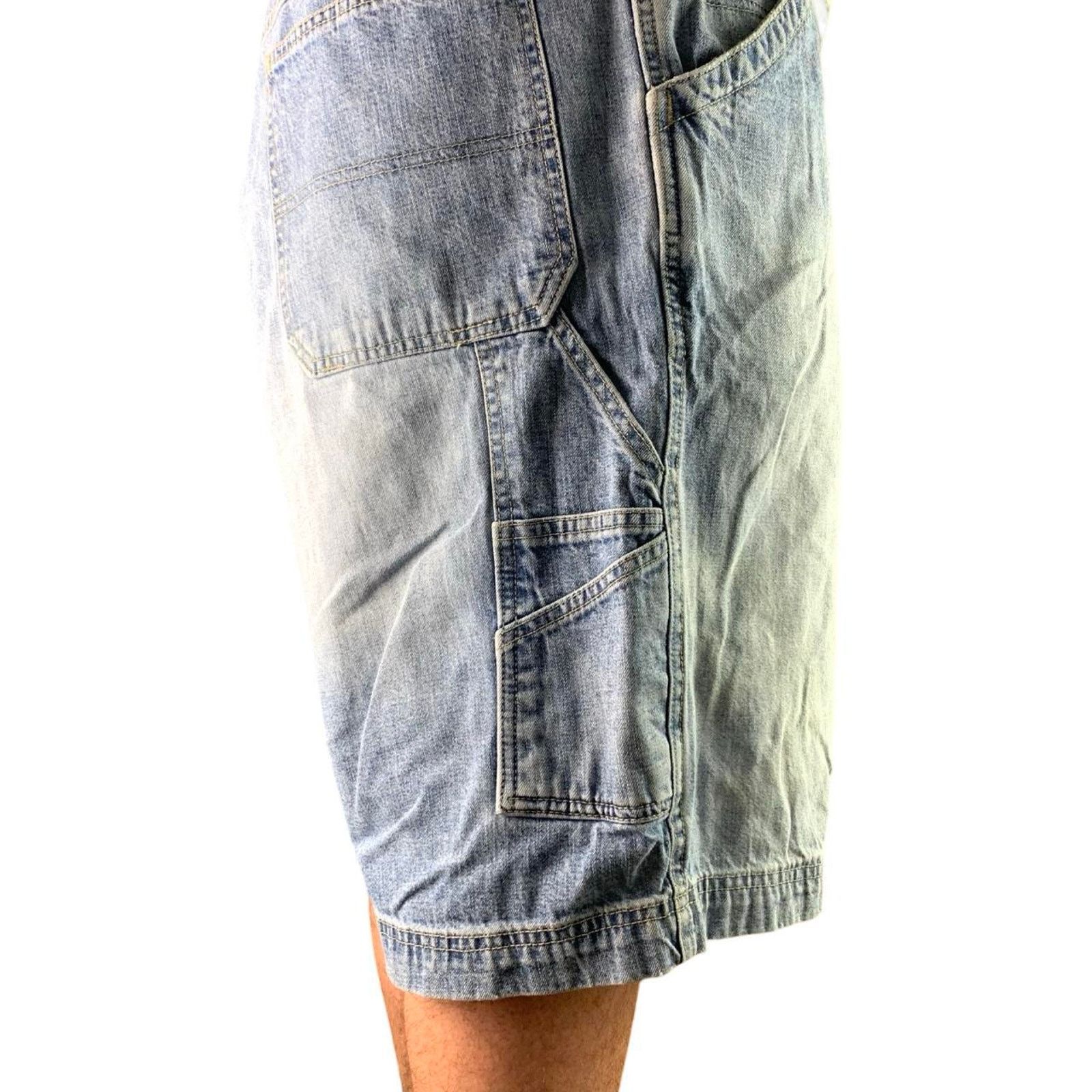 Old Navy × Vintage Vintage Y2K Old Navy Carpenter Baggy Light Wash Jean Shorts Size US 42 / EU 58 - 5 Thumbnail