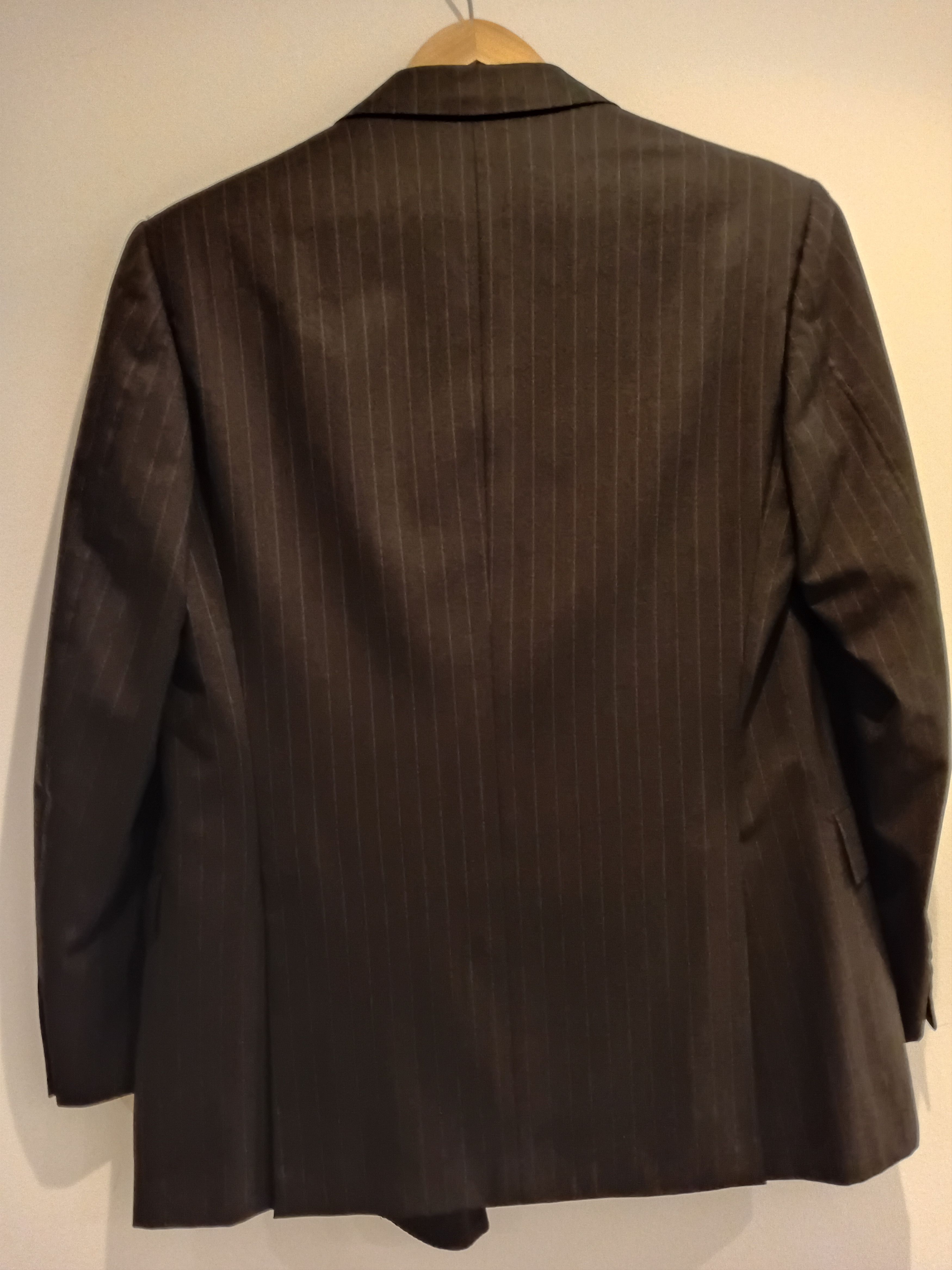 Brioni Harrods by Brioni Double-Breasted Grey Pinstripe Blazer Size 42R - 2 Thumbnail
